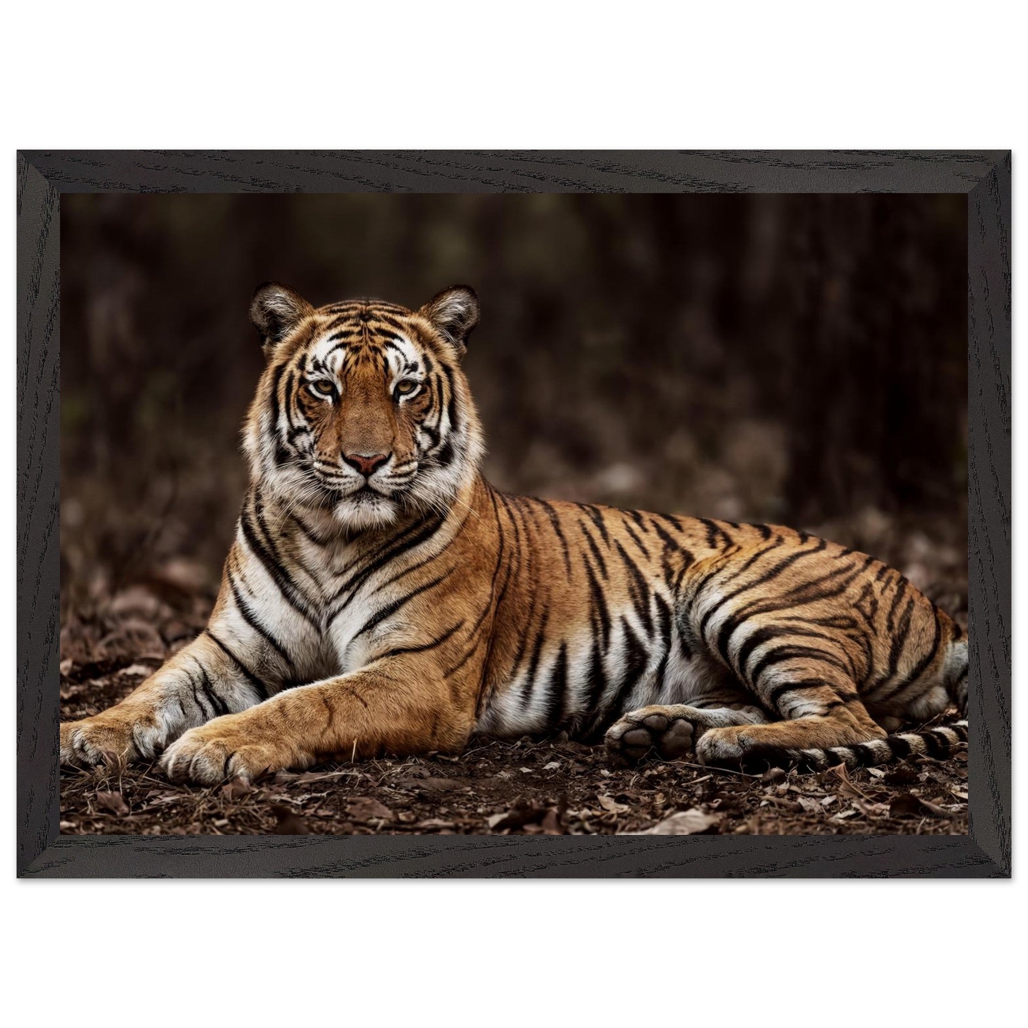 The Tiger — Framed Fine Art Print — Premium Wooden Frame — alternate view 2 of 9
