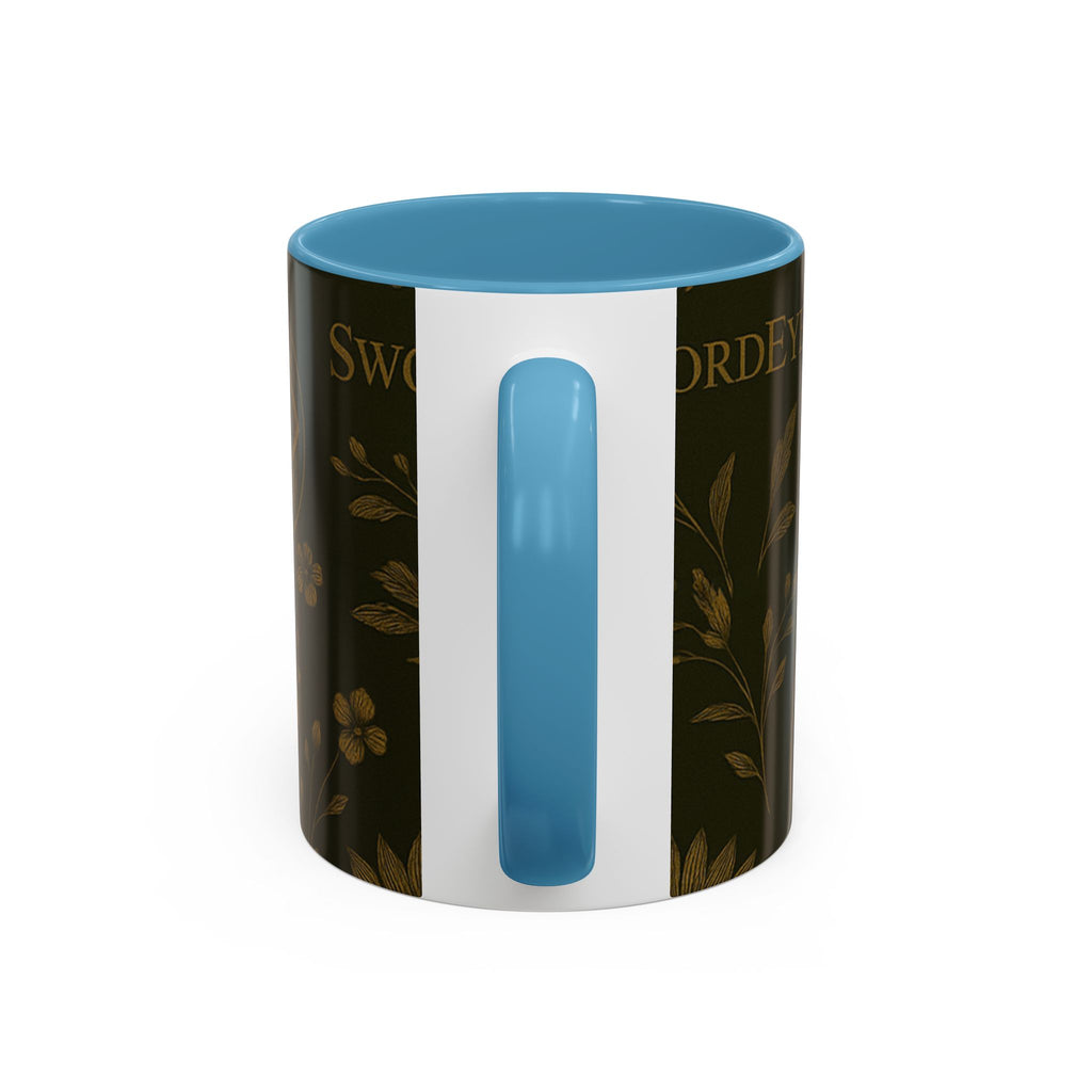 SEV ACCENT COFFEE MUG — DEEP OLIVE GOLD BOTANICAL — alternate view 43 of 68