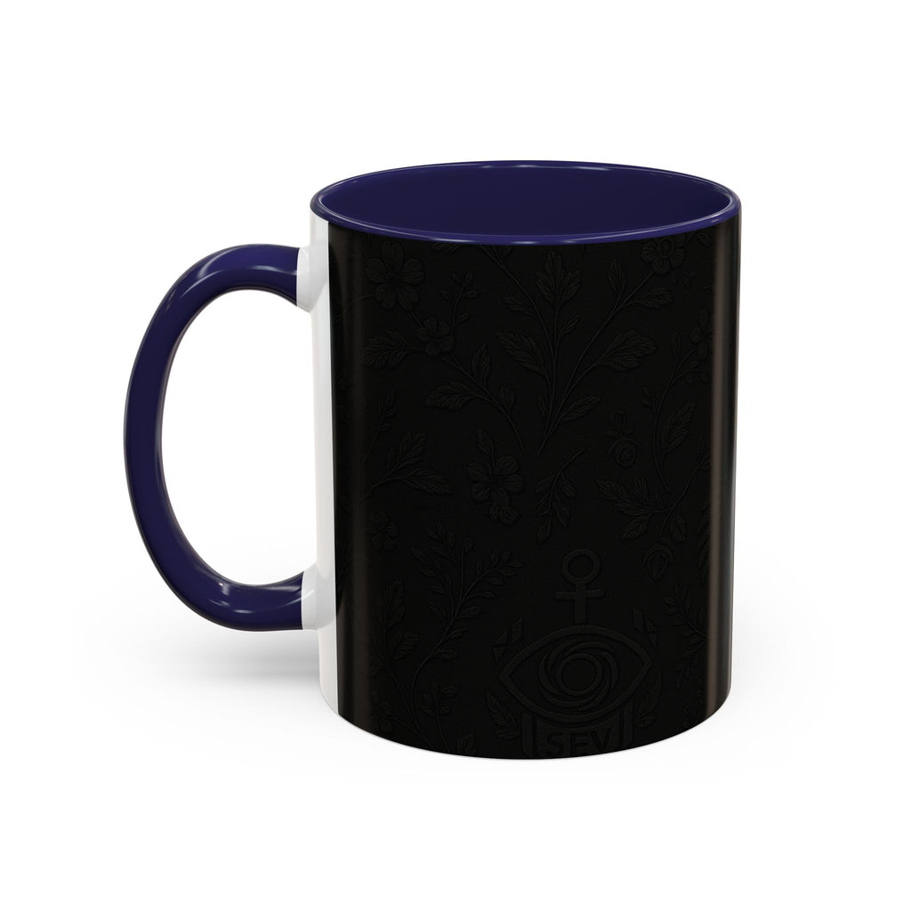 SEV ACCENT COFFEE MUG — NOIR GRAPHITE SUBTLE BOTANICAL — alternate view 21 of 68