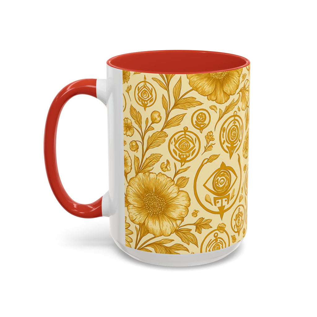 SEV ACCENT COFFEE MUG — GOLDCREAM FLORAL — alternate view 39 of 68