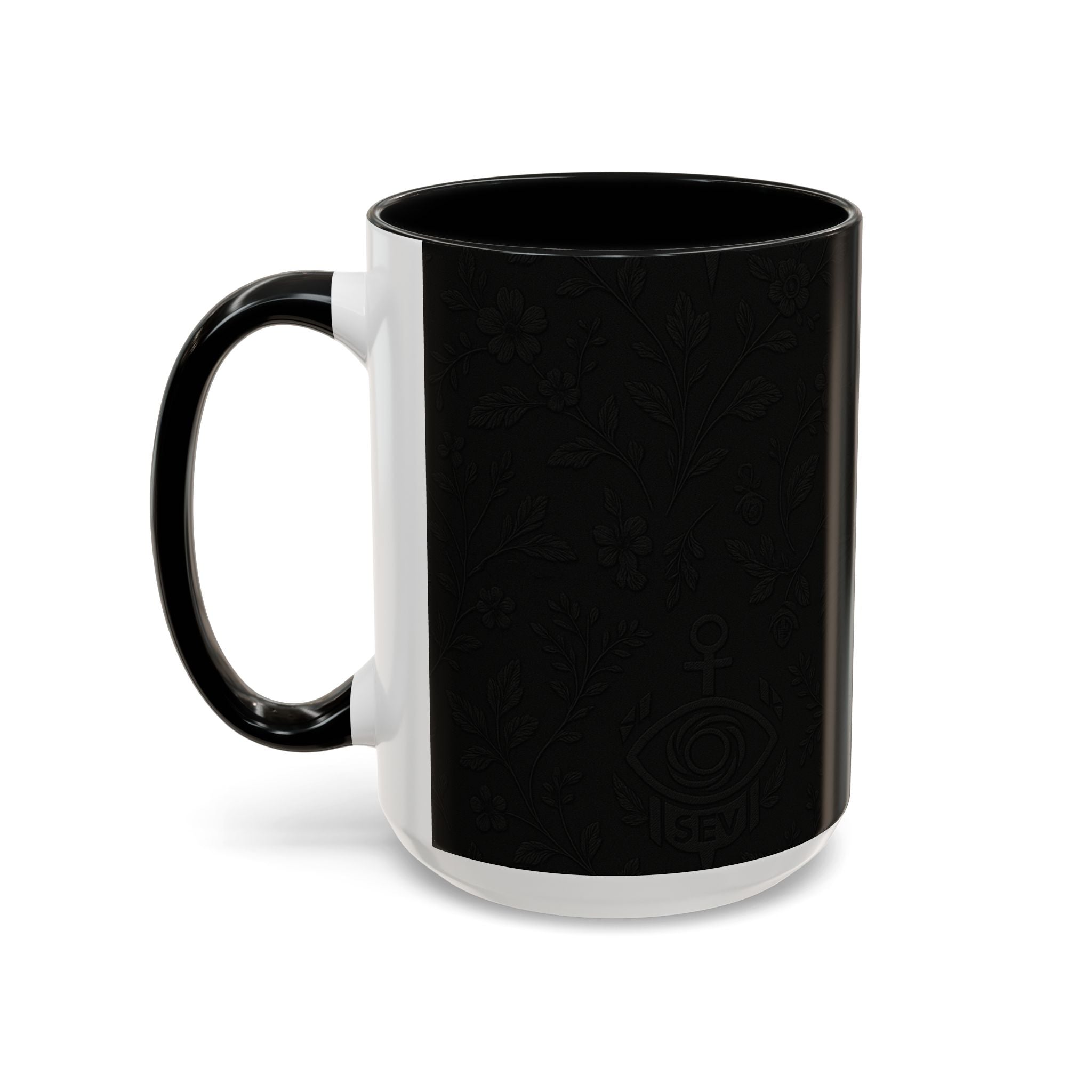 SEV ACCENT COFFEE MUG — NOIR GRAPHITE SUBTLE BOTANICAL — alternate view 30 of 68
