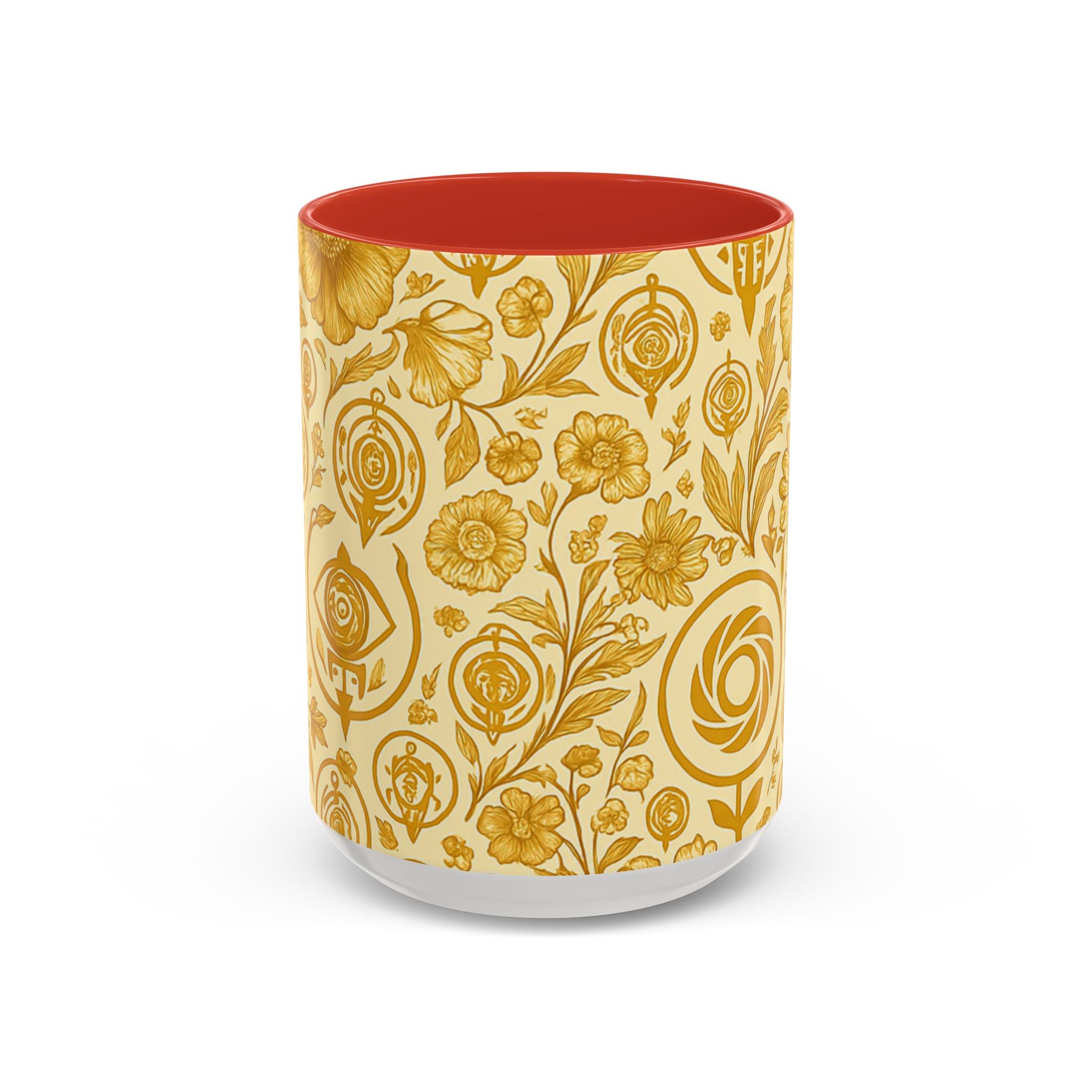 SEV ACCENT COFFEE MUG — GOLDCREAM FLORAL — alternate view 9 of 68