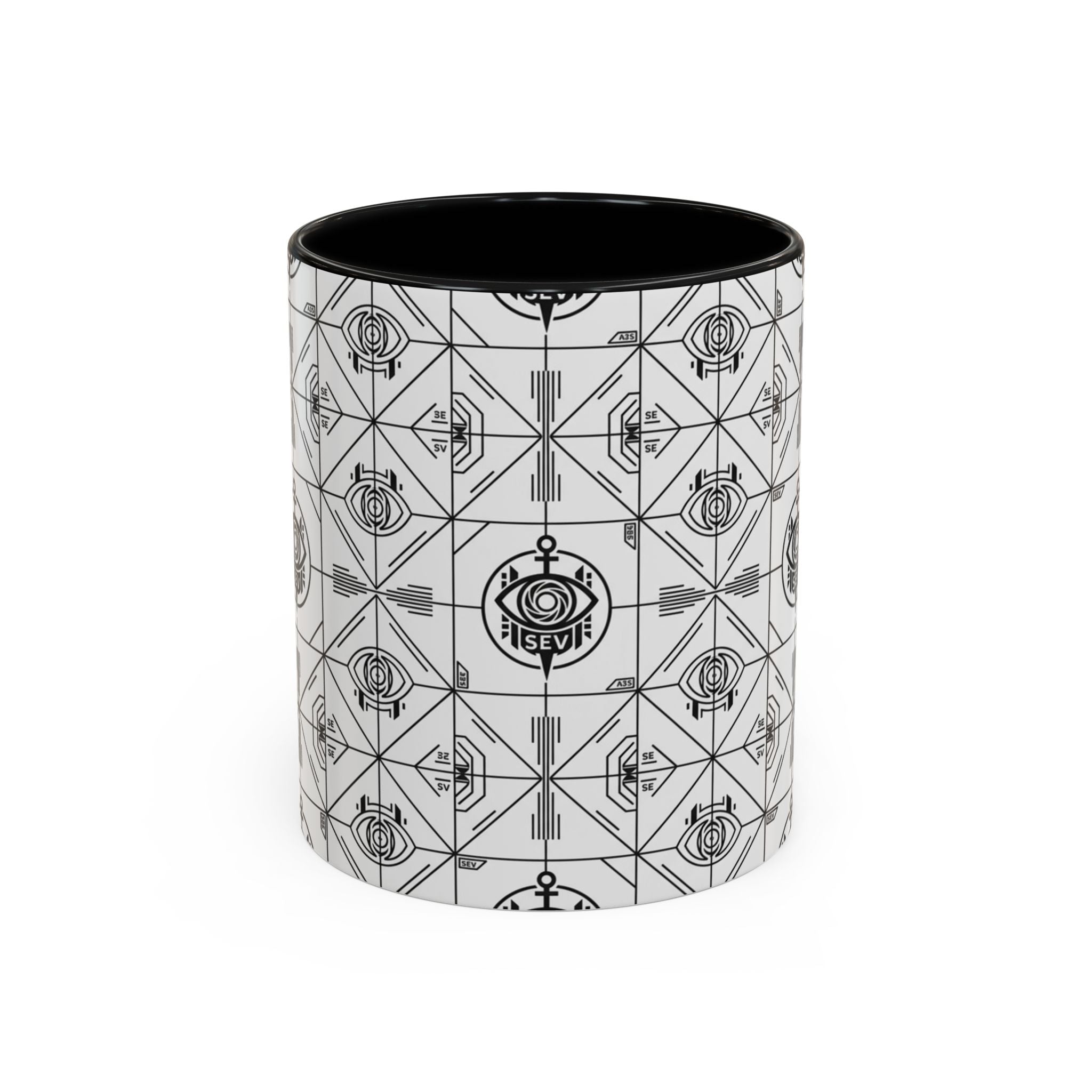 SEV ACCENT COFFEE MUG — PRECISION MONO BLACK — alternate view 19 of 68