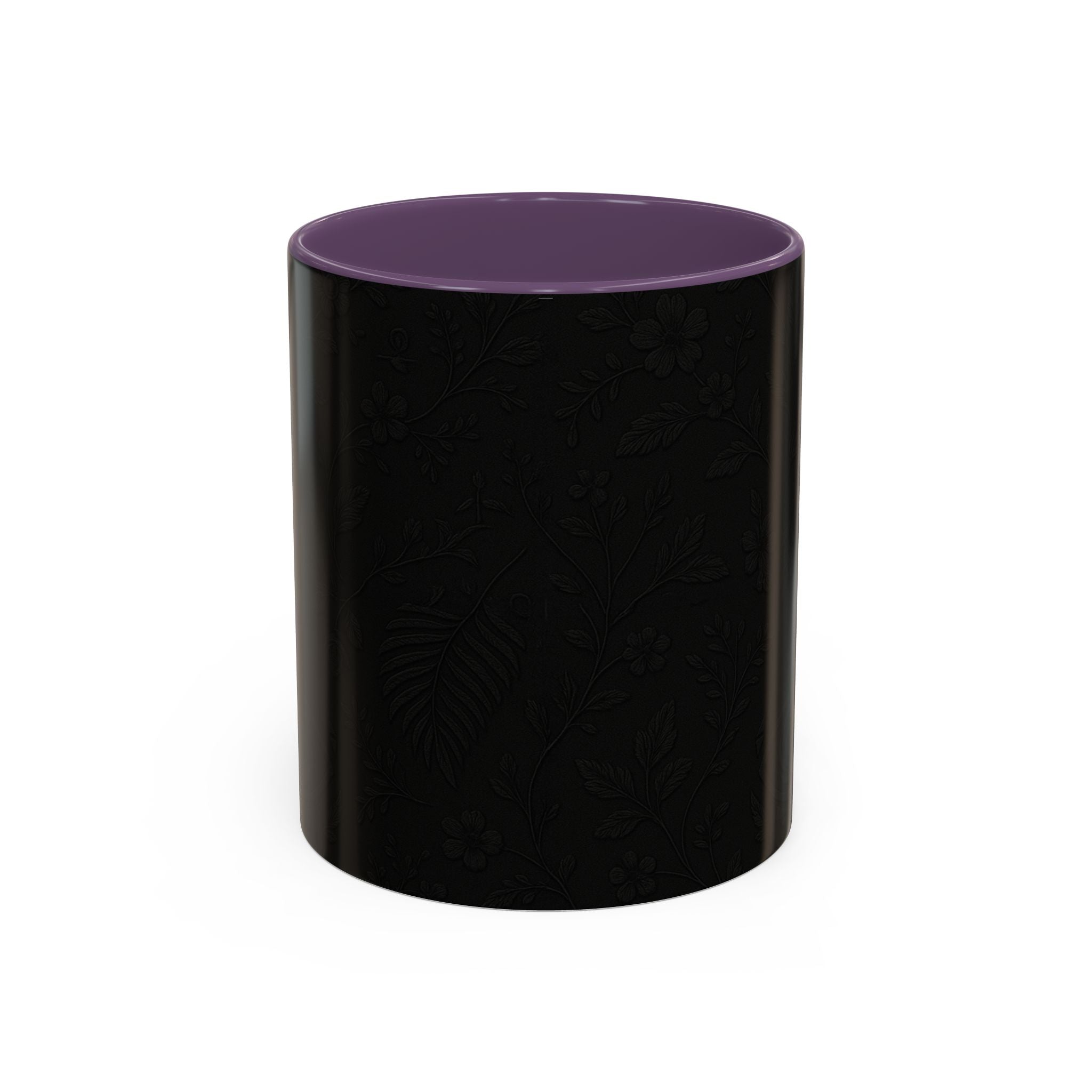 SEV ACCENT COFFEE MUG — NOIR GRAPHITE SUBTLE BOTANICAL — alternate view 17 of 68