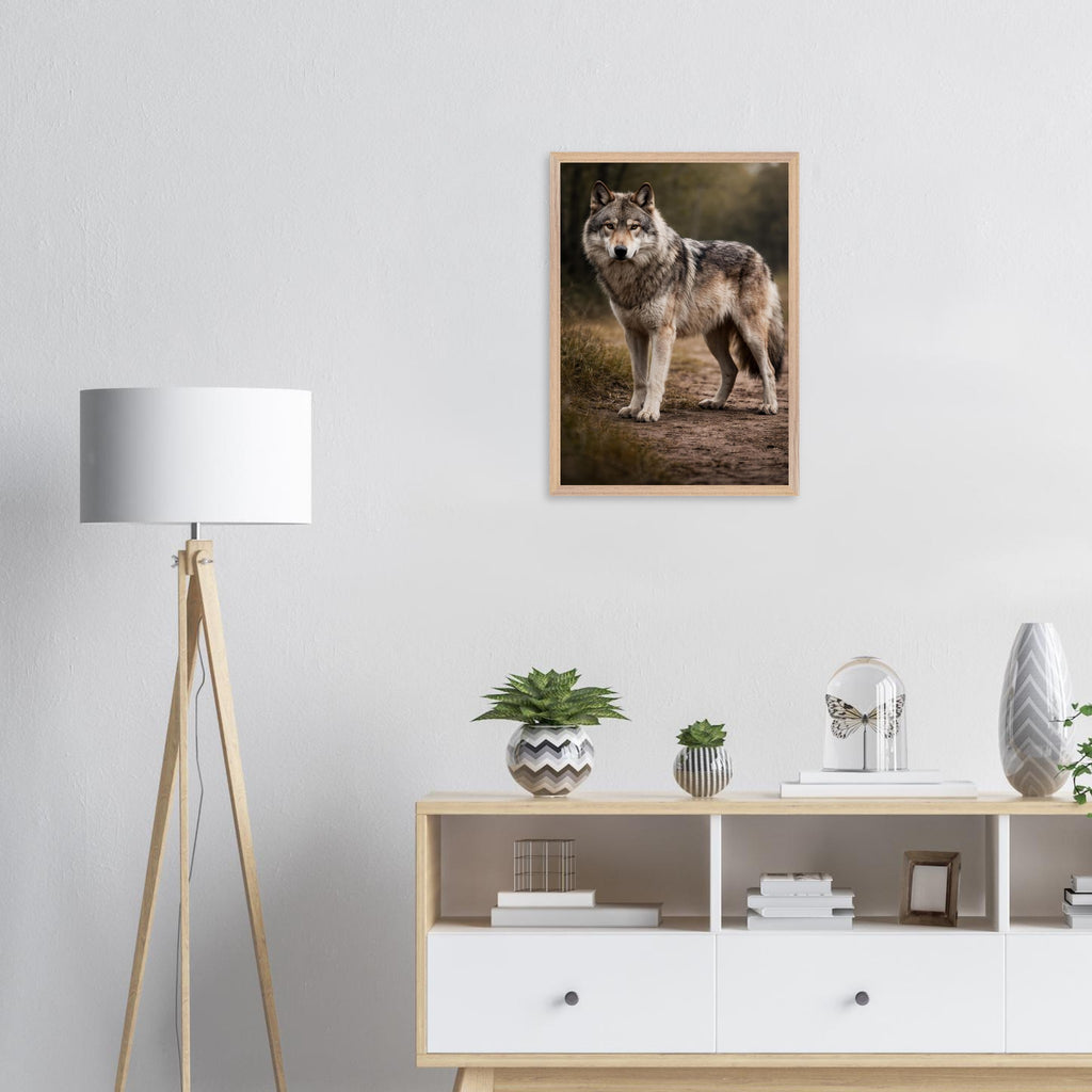 The Wolf — Framed Fine Art Print — Premium Wooden Frame — alternate view 7 of 9