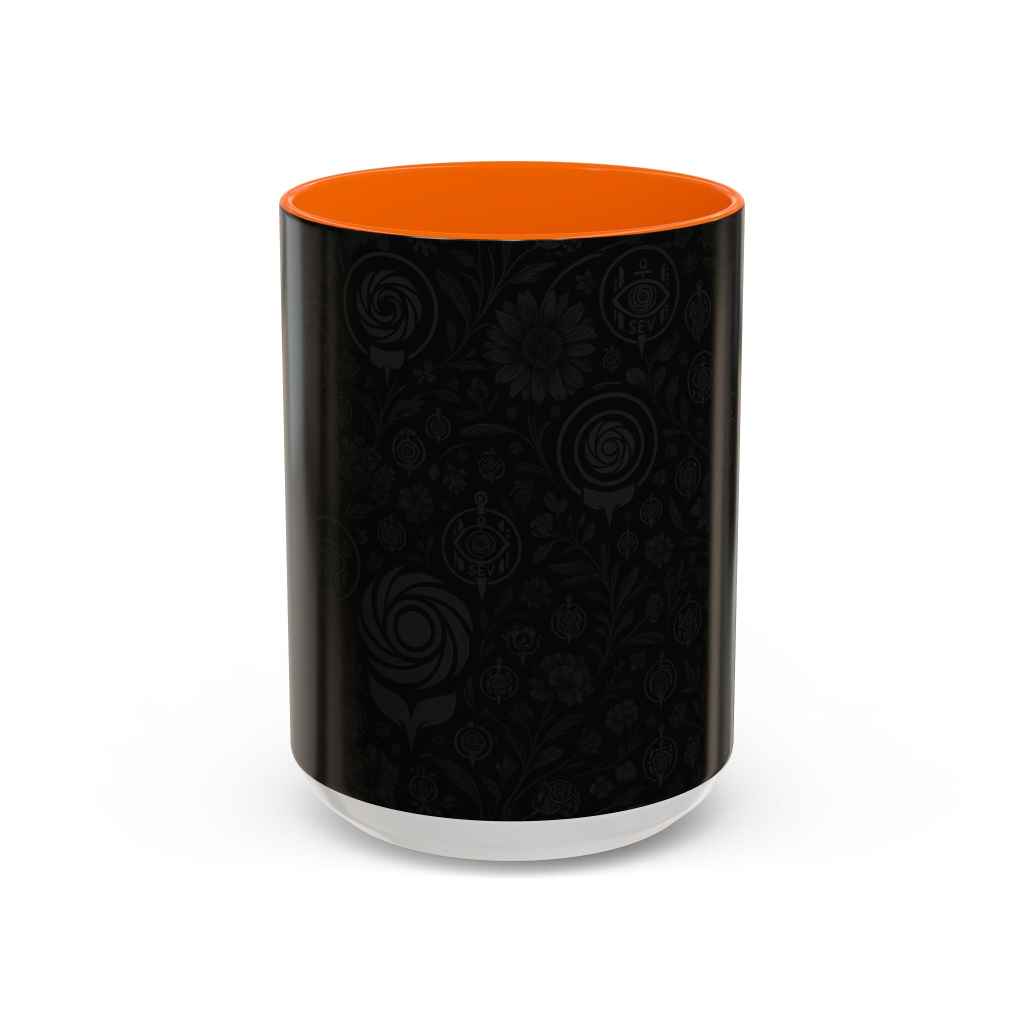 SEV ACCENT COFFEE MUG — COOL NOIR GRAPHITE FLORAL — alternate view 14 of 68