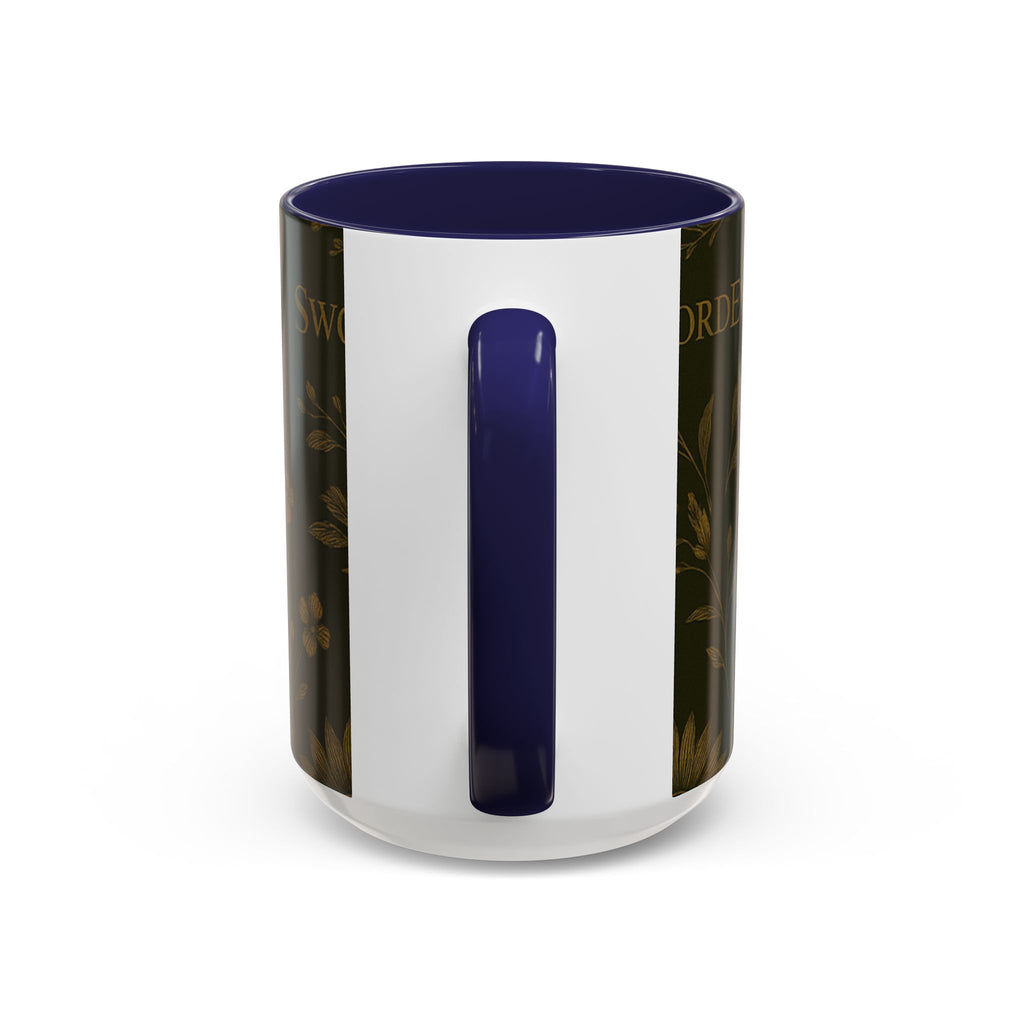 SEV ACCENT COFFEE MUG — DEEP OLIVE GOLD BOTANICAL — alternate view 34 of 68
