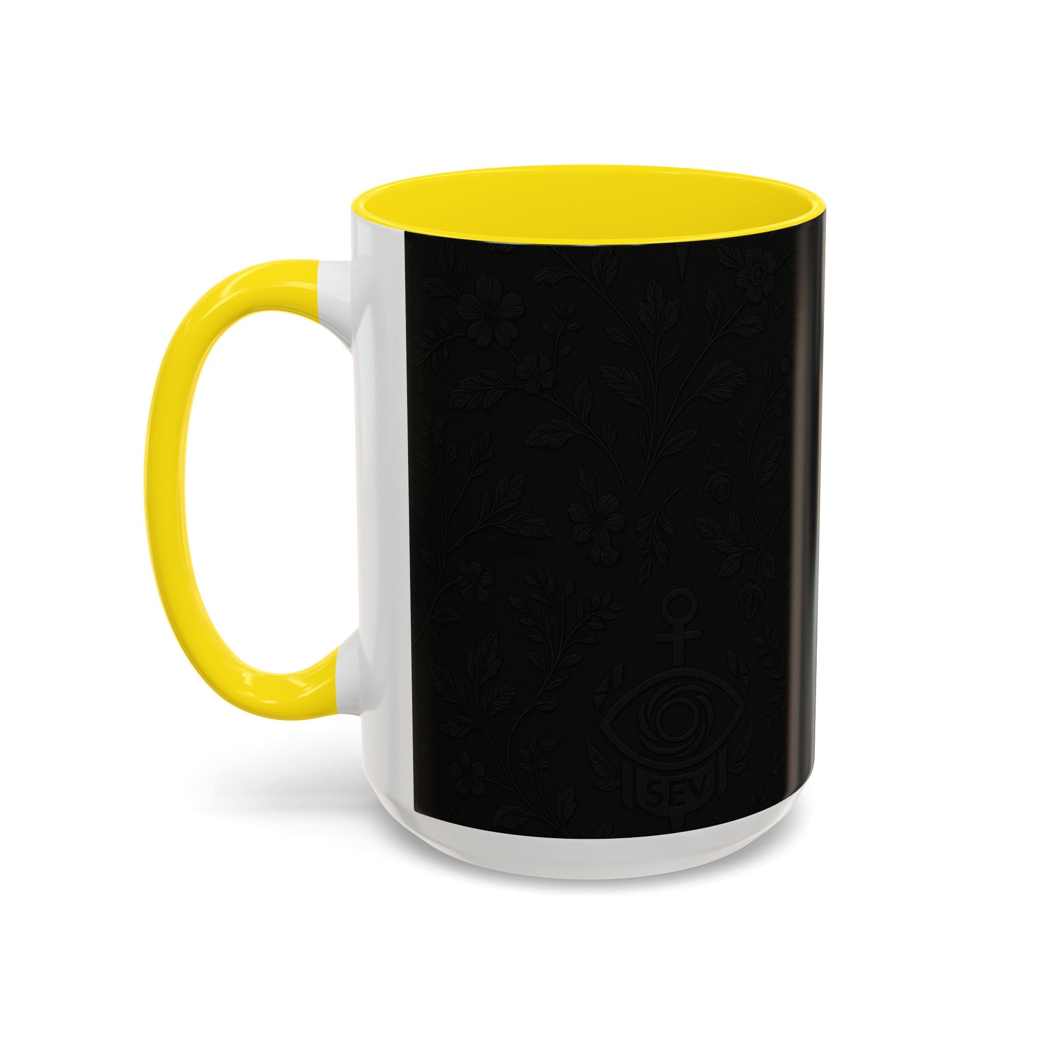 SEV ACCENT COFFEE MUG — NOIR GRAPHITE SUBTLE BOTANICAL — alternate view 57 of 68