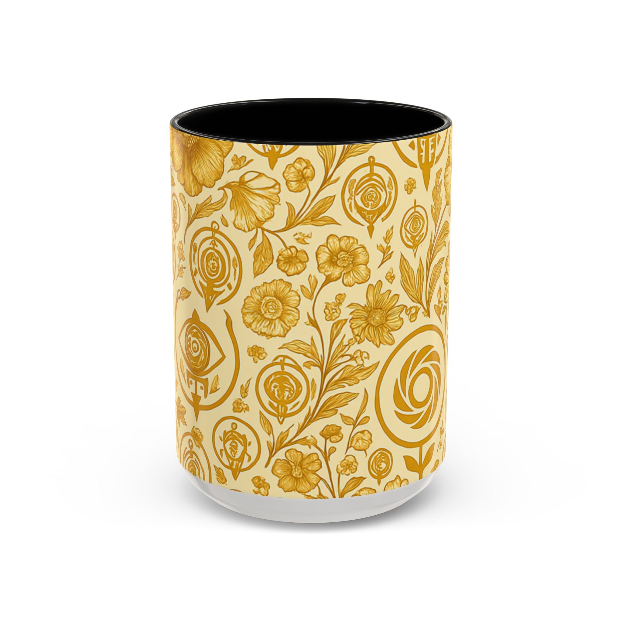 SEV ACCENT COFFEE MUG — GOLDCREAM FLORAL — alternate view 6 of 68