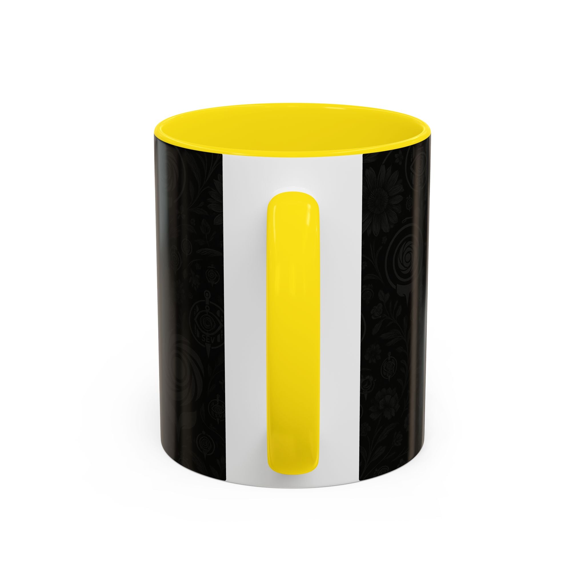 SEV ACCENT COFFEE MUG — COOL NOIR GRAPHITE FLORAL — alternate view 52 of 68