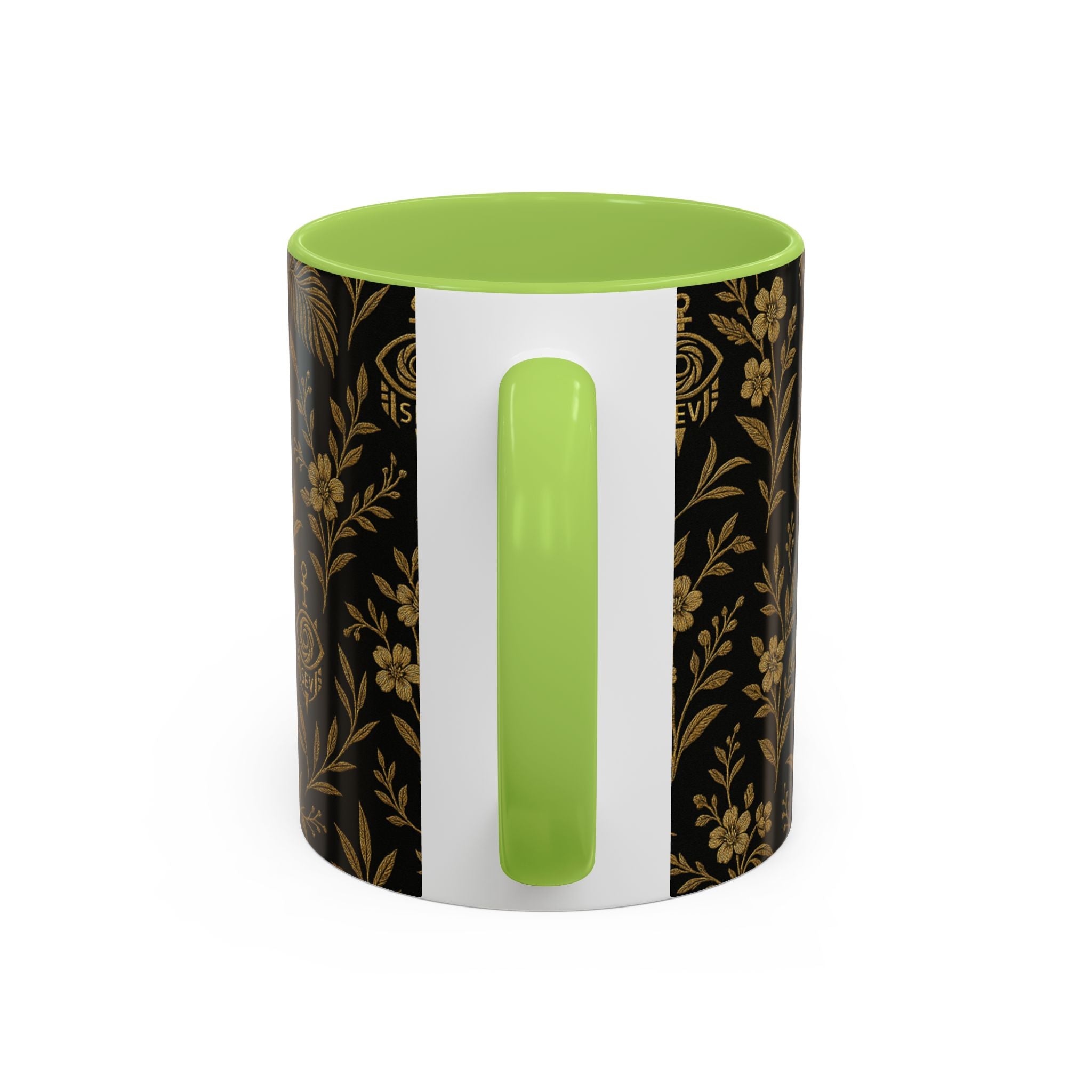 SEV ACCENT COFFEE MUG — TRUE NOIR RICH GOLD BOTANICAL — alternate view 61 of 68