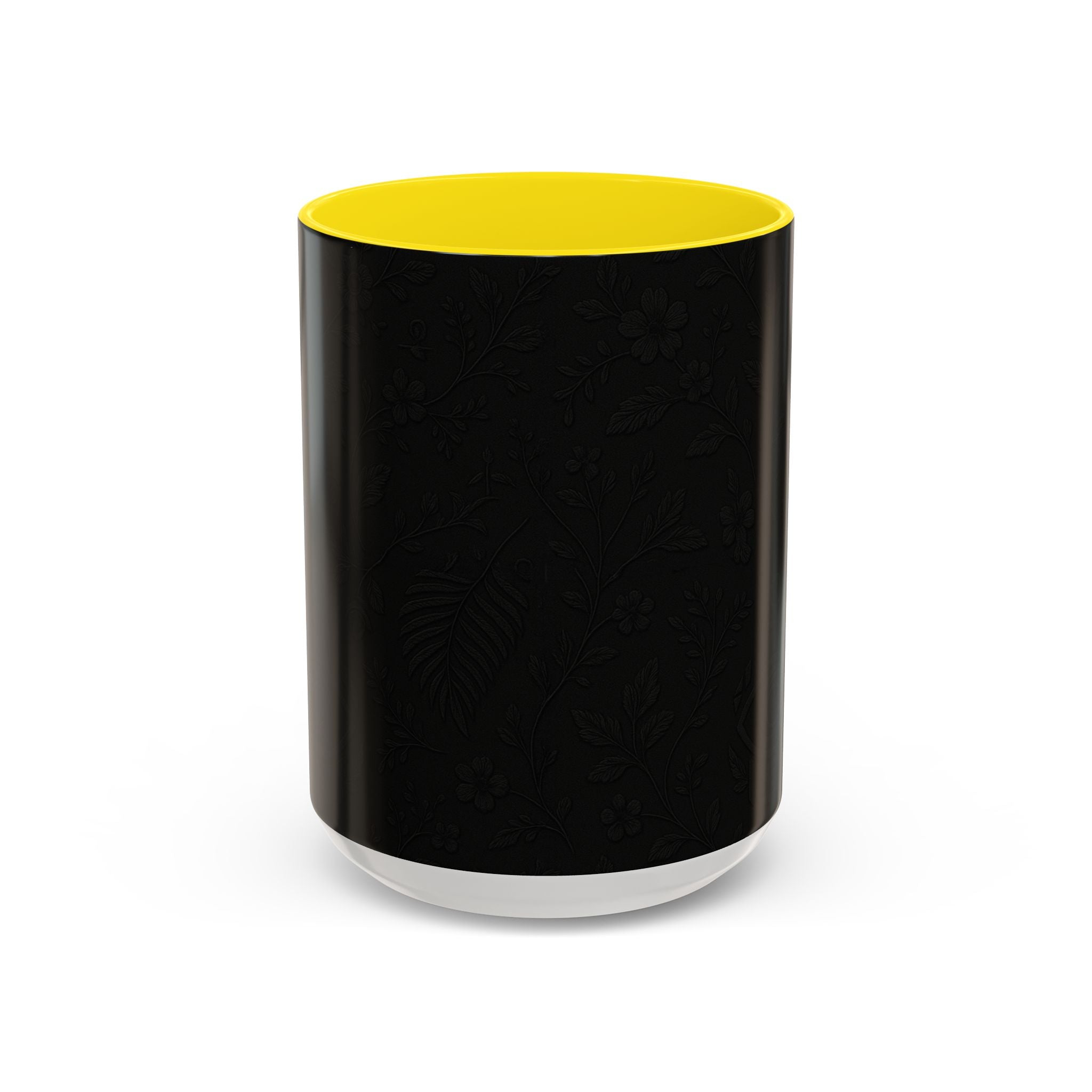 SEV ACCENT COFFEE MUG — NOIR GRAPHITE SUBTLE BOTANICAL — alternate view 15 of 68