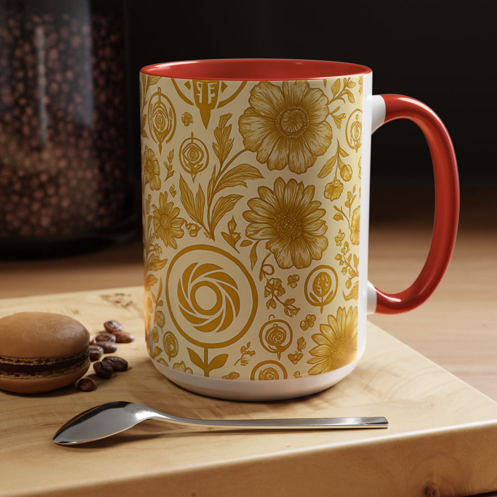 SEV ACCENT COFFEE MUG — GOLDCREAM FLORAL — alternate view 41 of 68