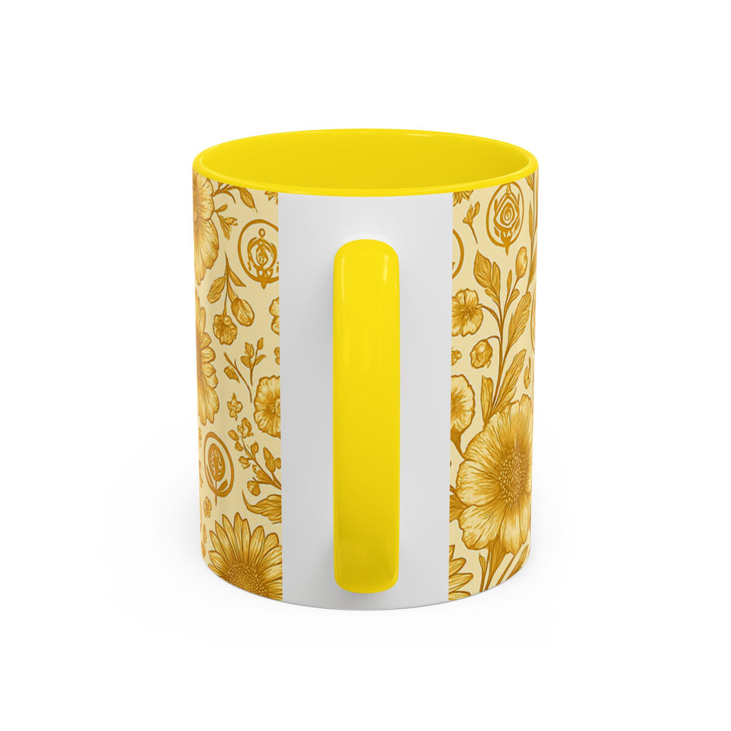 SEV ACCENT COFFEE MUG — GOLDCREAM FLORAL — alternate view 52 of 68