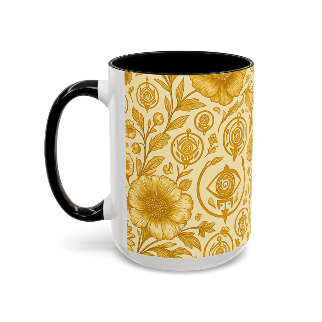 SEV ACCENT COFFEE MUG — GOLDCREAM FLORAL — alternate view 30 of 68