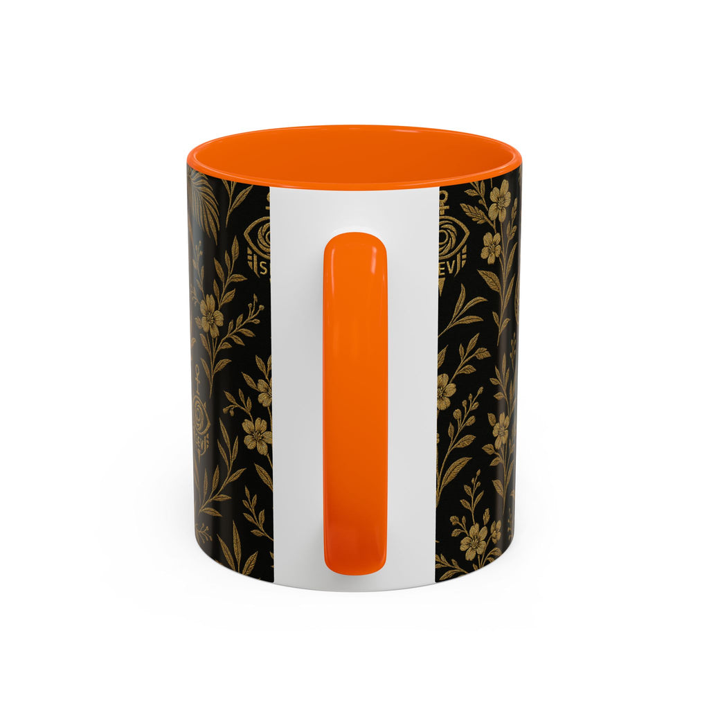SEV ACCENT COFFEE MUG — TRUE NOIR RICH GOLD BOTANICAL — alternate view 49 of 68