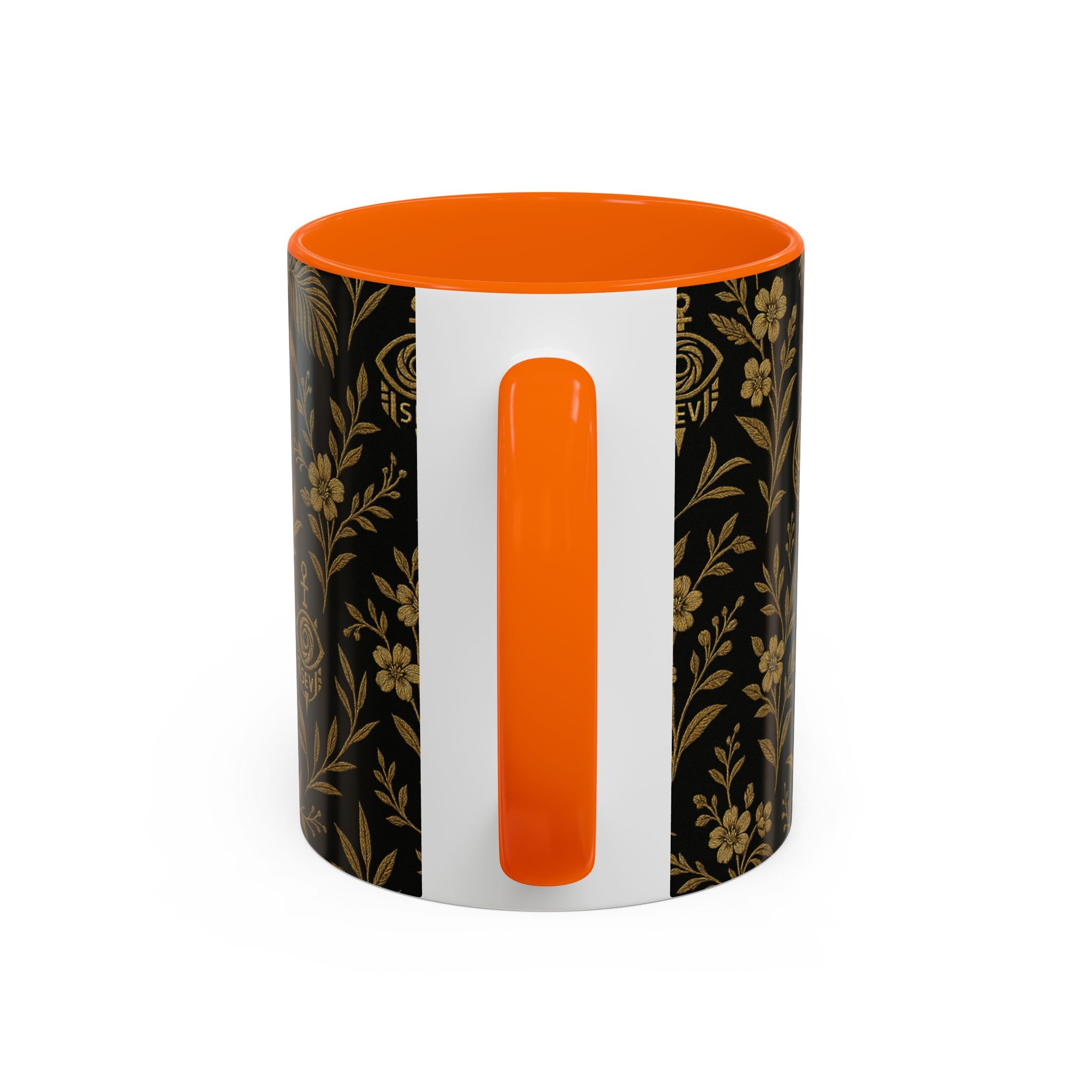 SEV ACCENT COFFEE MUG — TRUE NOIR RICH GOLD BOTANICAL — alternate view 49 of 68