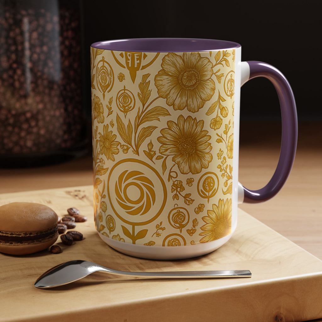 SEV ACCENT COFFEE MUG — GOLDCREAM FLORAL — alternate view 68 of 68