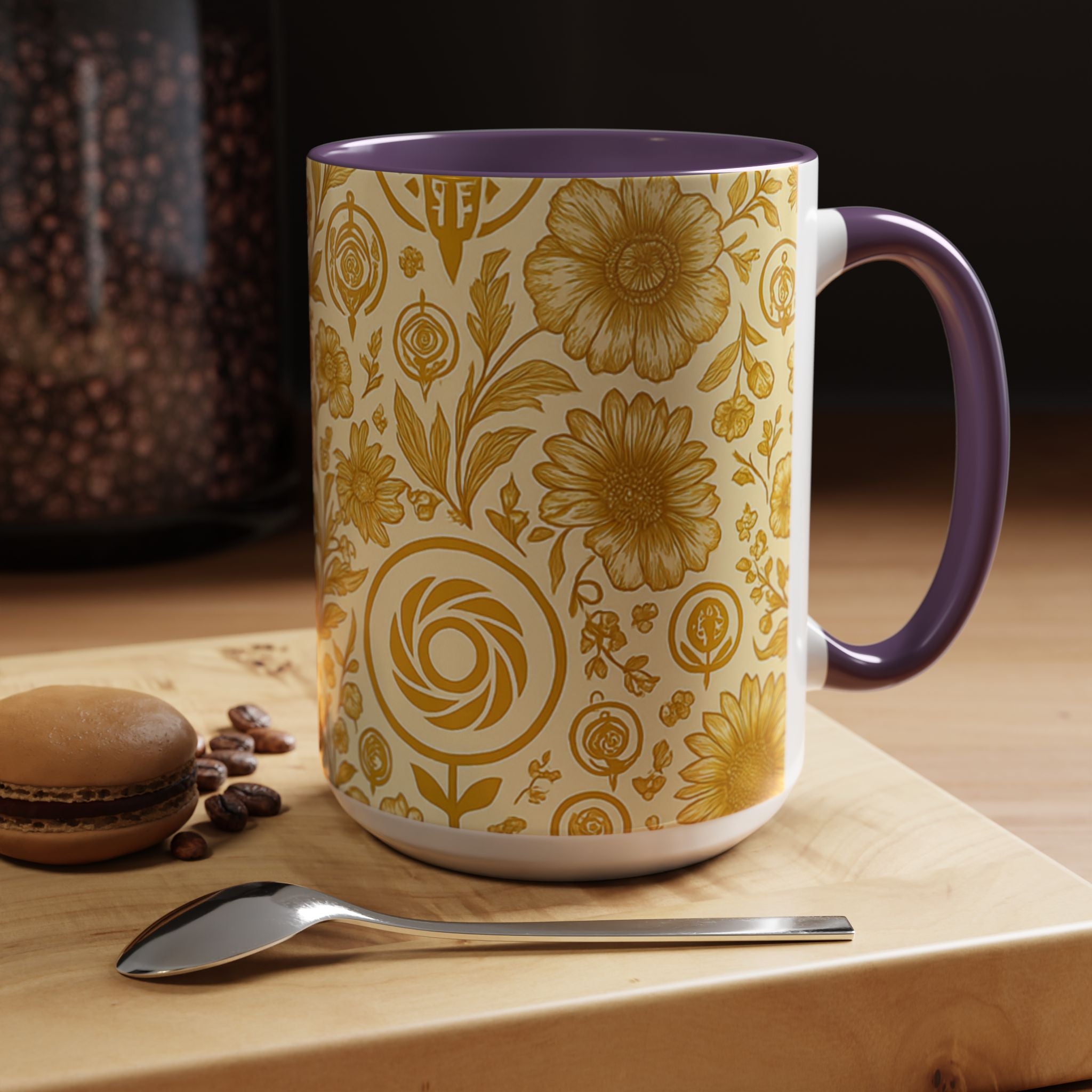 SEV ACCENT COFFEE MUG — GOLDCREAM FLORAL — alternate view 68 of 68
