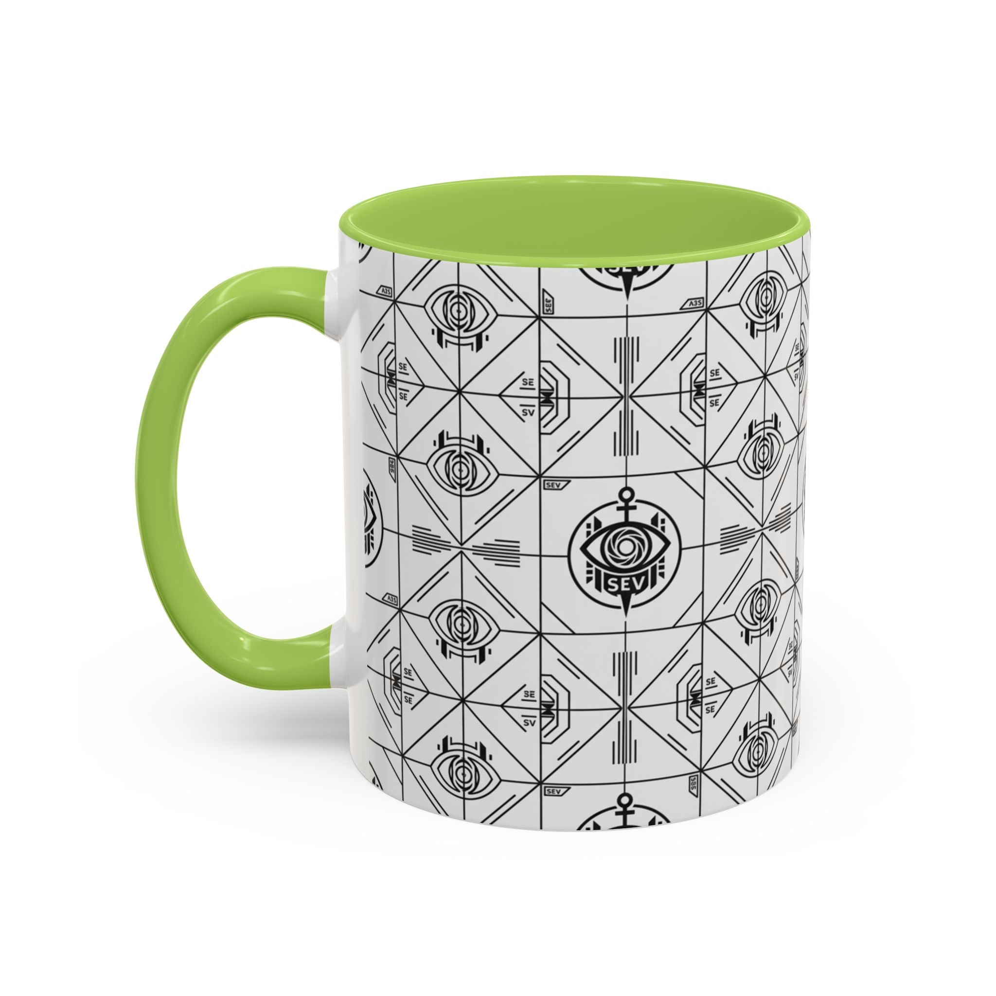SEV ACCENT COFFEE MUG — PRECISION MONO BLACK — alternate view 60 of 68