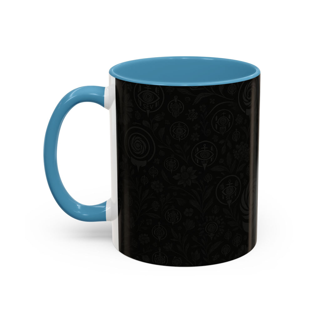 SEV ACCENT COFFEE MUG — COOL NOIR GRAPHITE FLORAL — alternate view 42 of 68