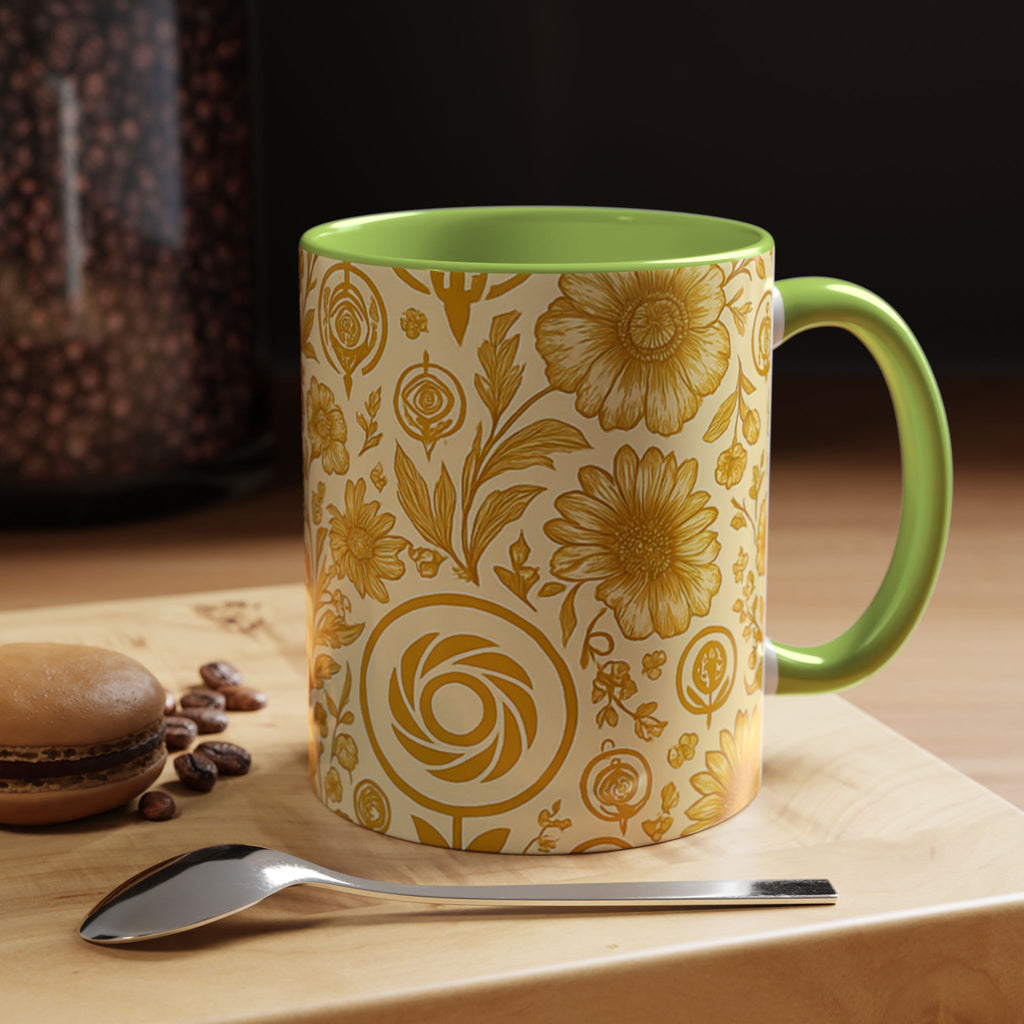 SEV ACCENT COFFEE MUG — GOLDCREAM FLORAL — alternate view 62 of 68