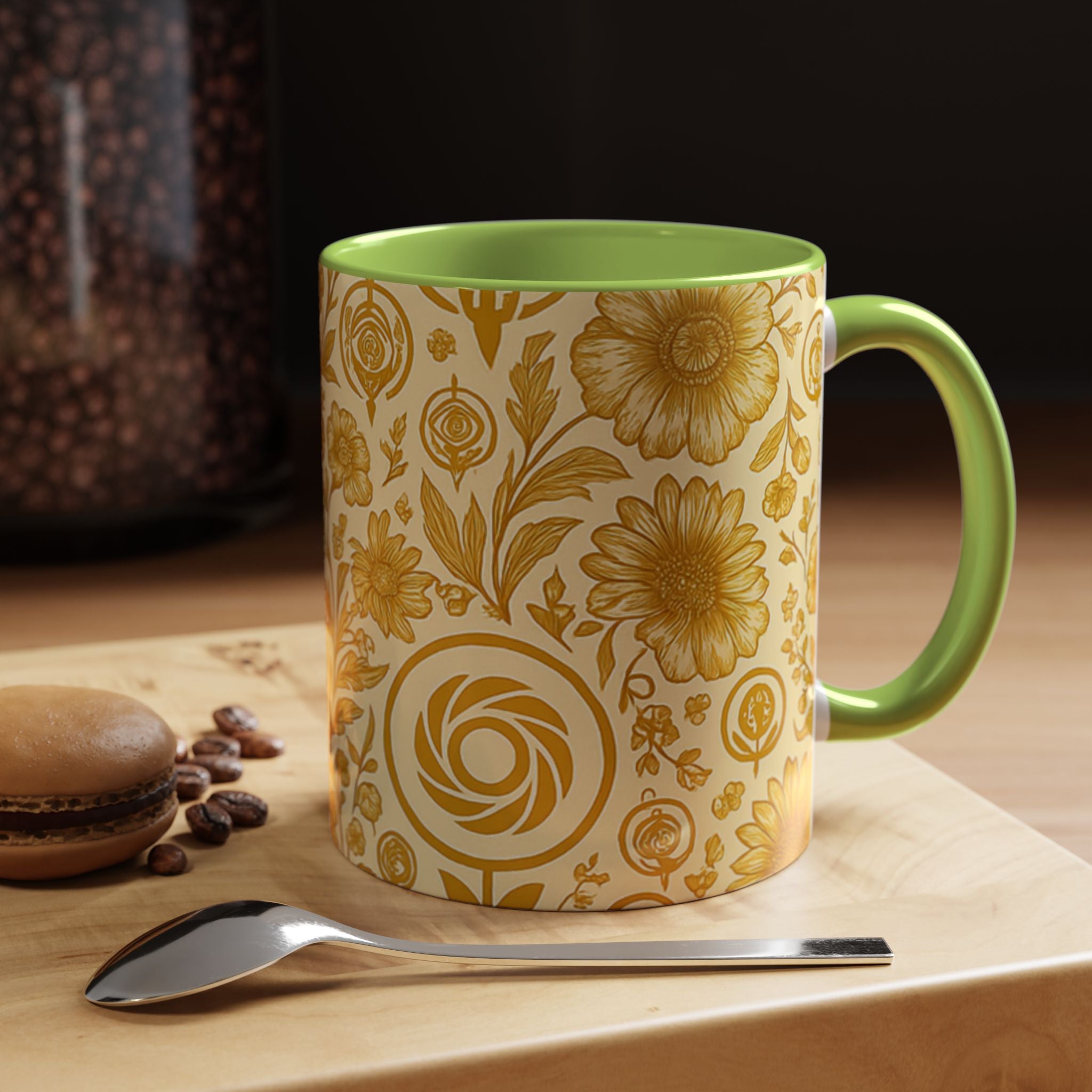 SEV ACCENT COFFEE MUG — GOLDCREAM FLORAL — alternate view 62 of 68