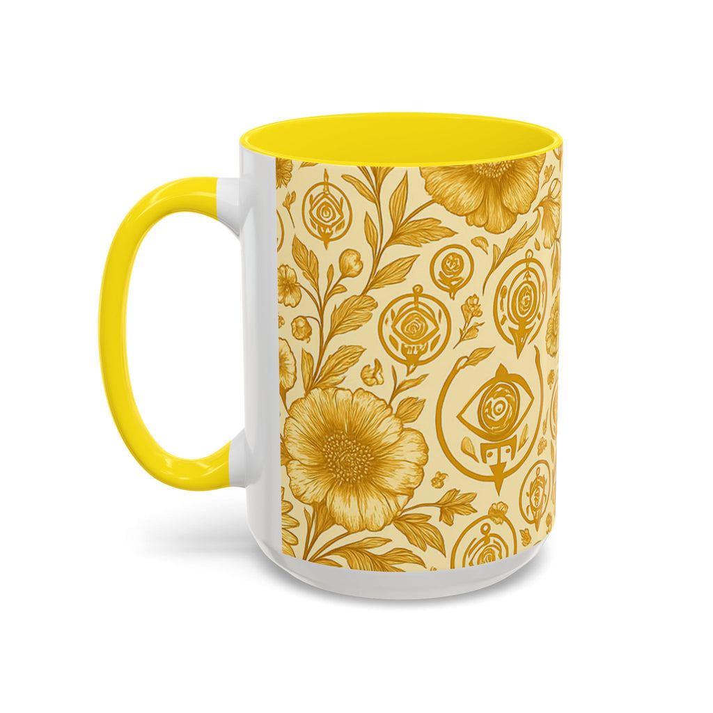SEV ACCENT COFFEE MUG — GOLDCREAM FLORAL — alternate view 57 of 68