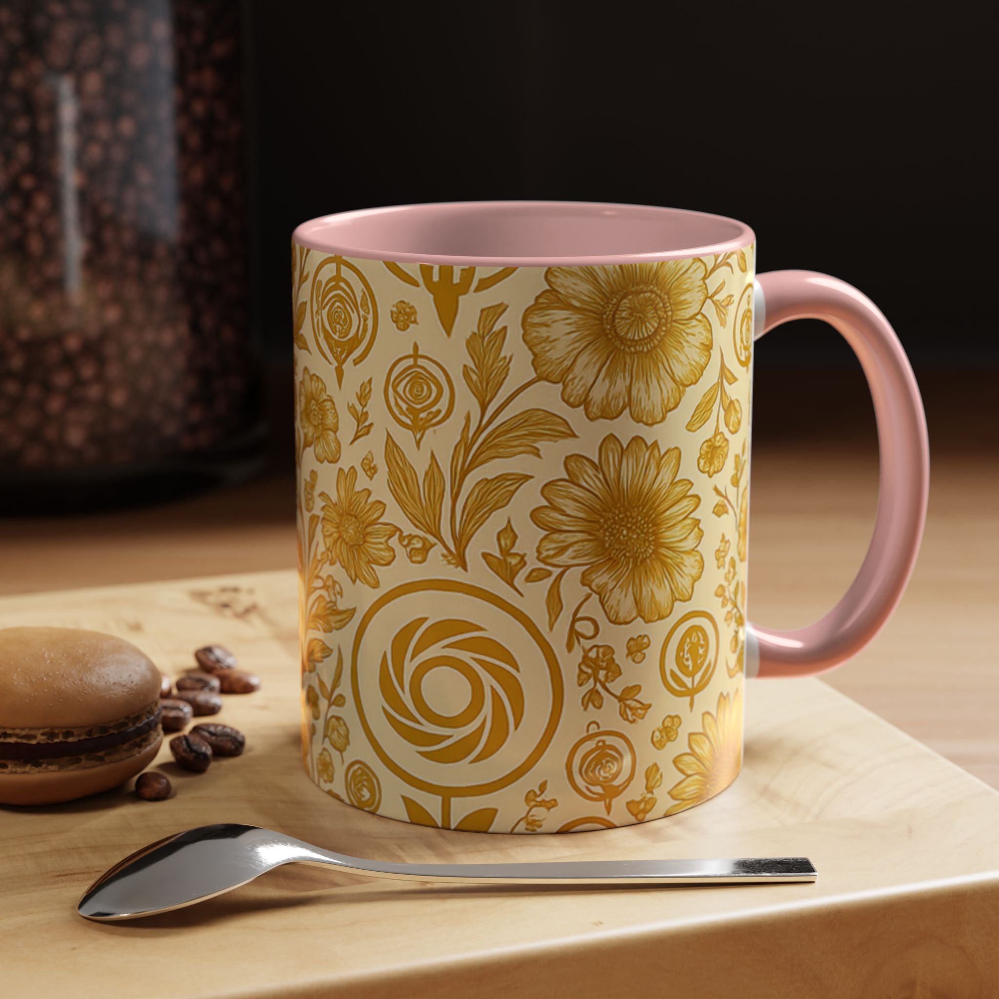 SEV ACCENT COFFEE MUG — GOLDCREAM FLORAL — alternate view 26 of 68
