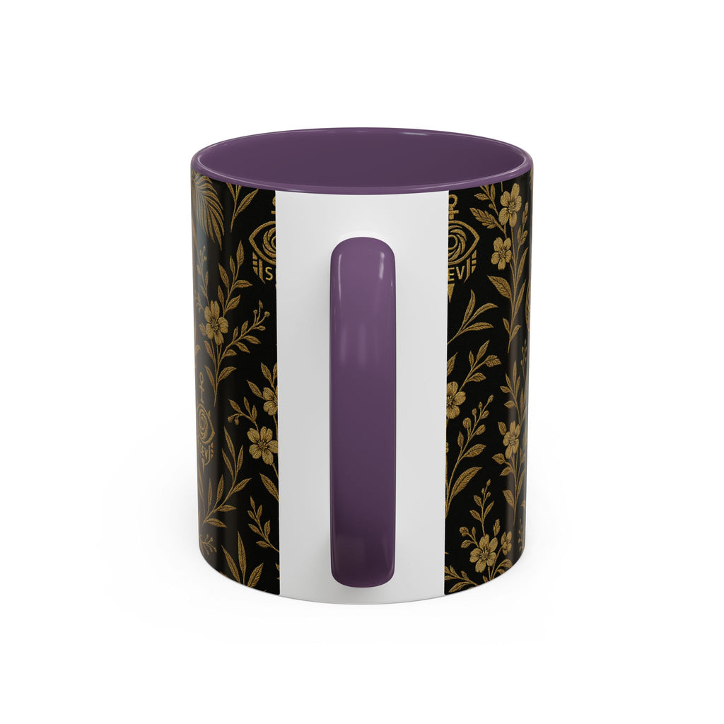 SEV ACCENT COFFEE MUG — TRUE NOIR RICH GOLD BOTANICAL — alternate view 64 of 68