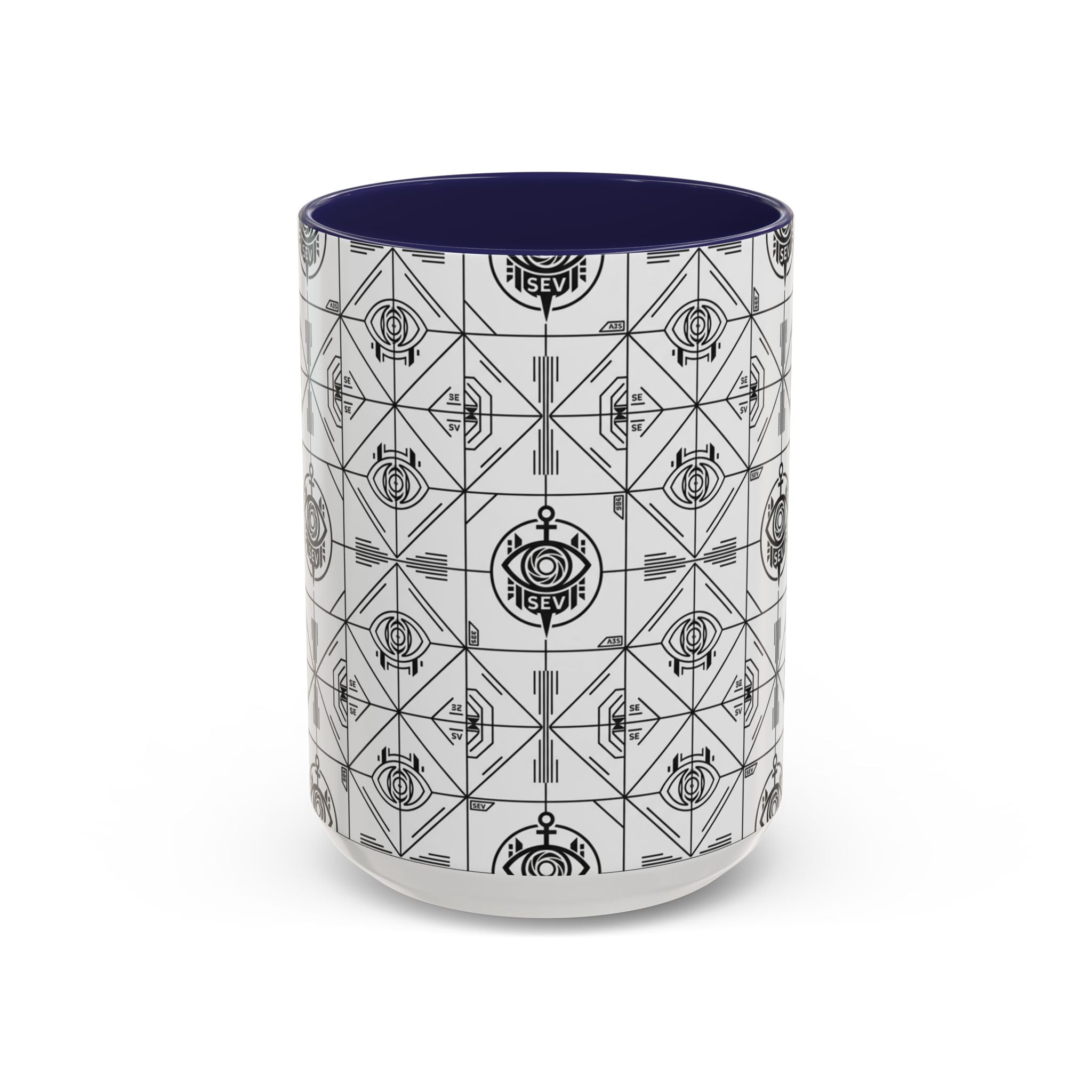 SEV ACCENT COFFEE MUG — PRECISION MONO BLACK — alternate view 7 of 68