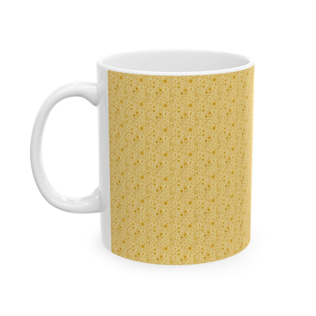 SEV CERAMIC MUG — GOLDCREAM FLORAL — alternate view 5 of 7
