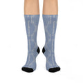 Refined Powder Sky Blue Socks — SEV Linear Weave — alternate view 1 of 4