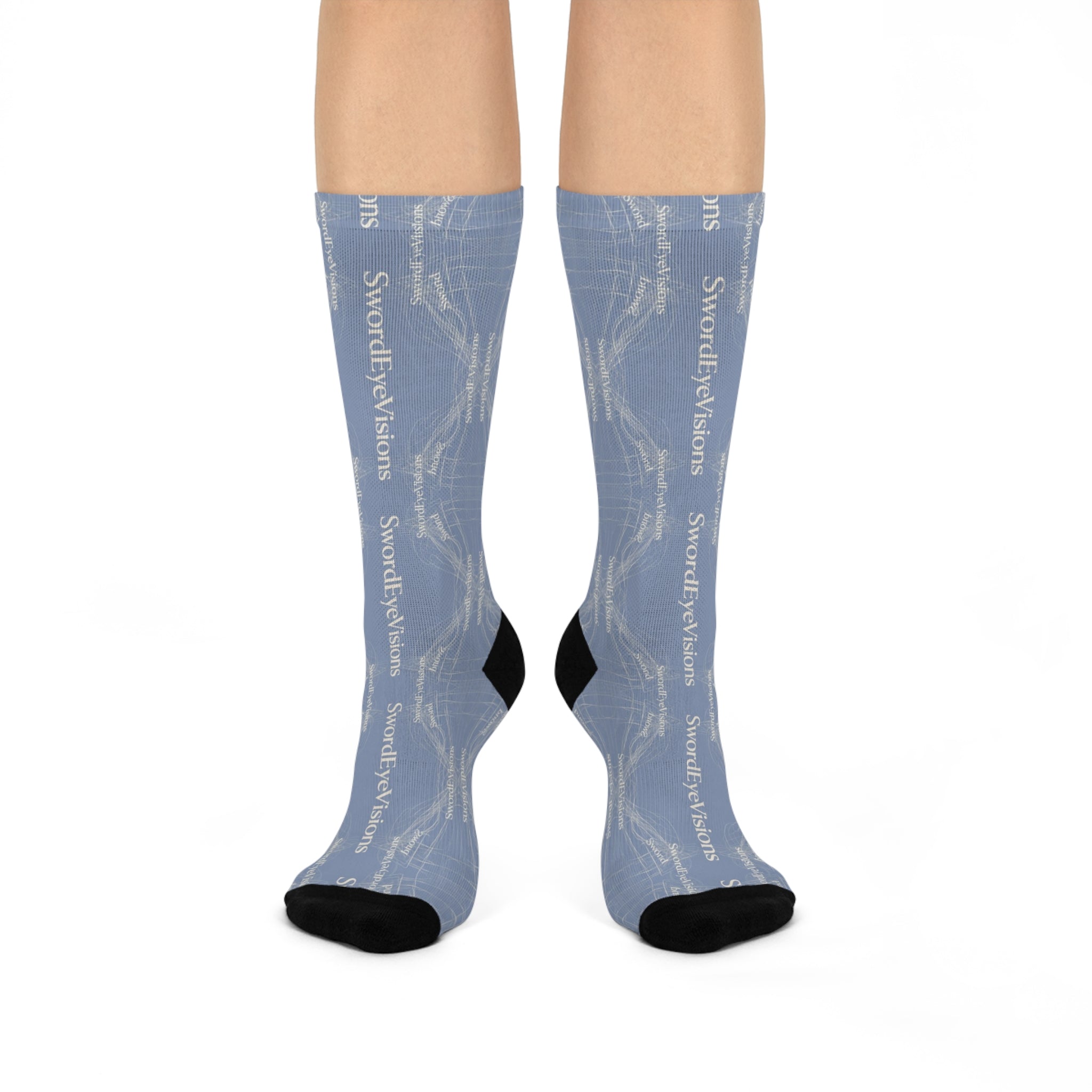 Refined Powder Sky Blue Socks — SEV Linear Weave — alternate view 1 of 4