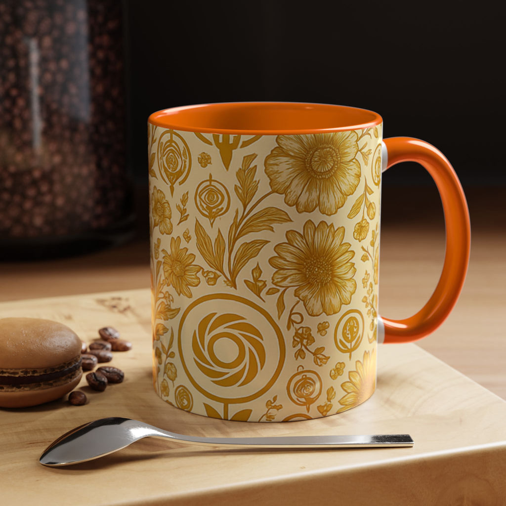 SEV ACCENT COFFEE MUG — GOLDCREAM FLORAL — alternate view 50 of 68