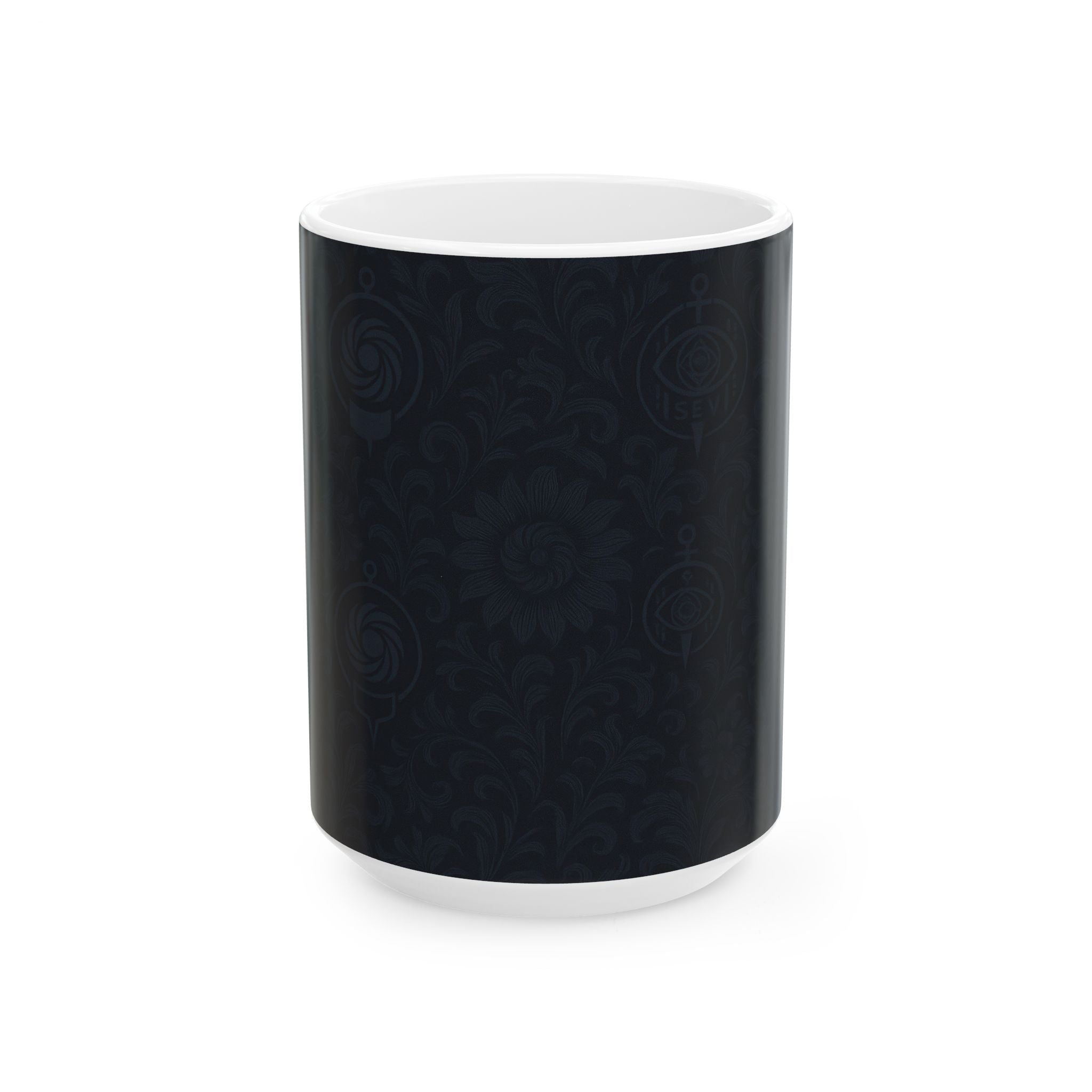 SEV CERAMIC MUG — MIDNIGHT NAVY FLORAL — alternate view 4 of 7