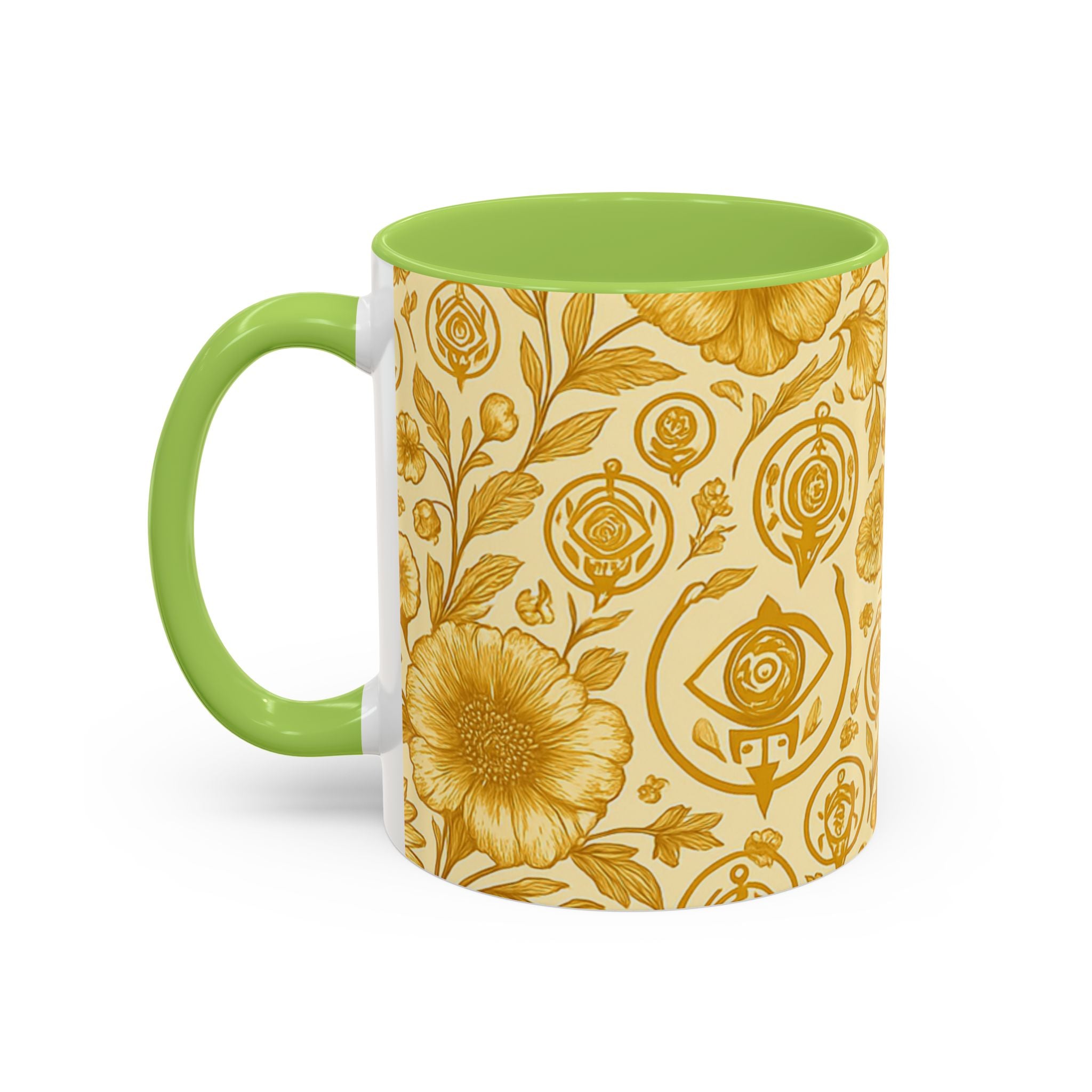 SEV ACCENT COFFEE MUG — GOLDCREAM FLORAL — alternate view 60 of 68