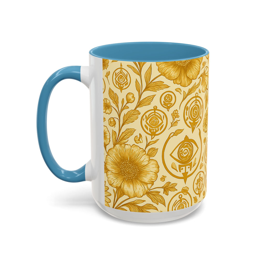 SEV ACCENT COFFEE MUG — GOLDCREAM FLORAL — alternate view 45 of 68
