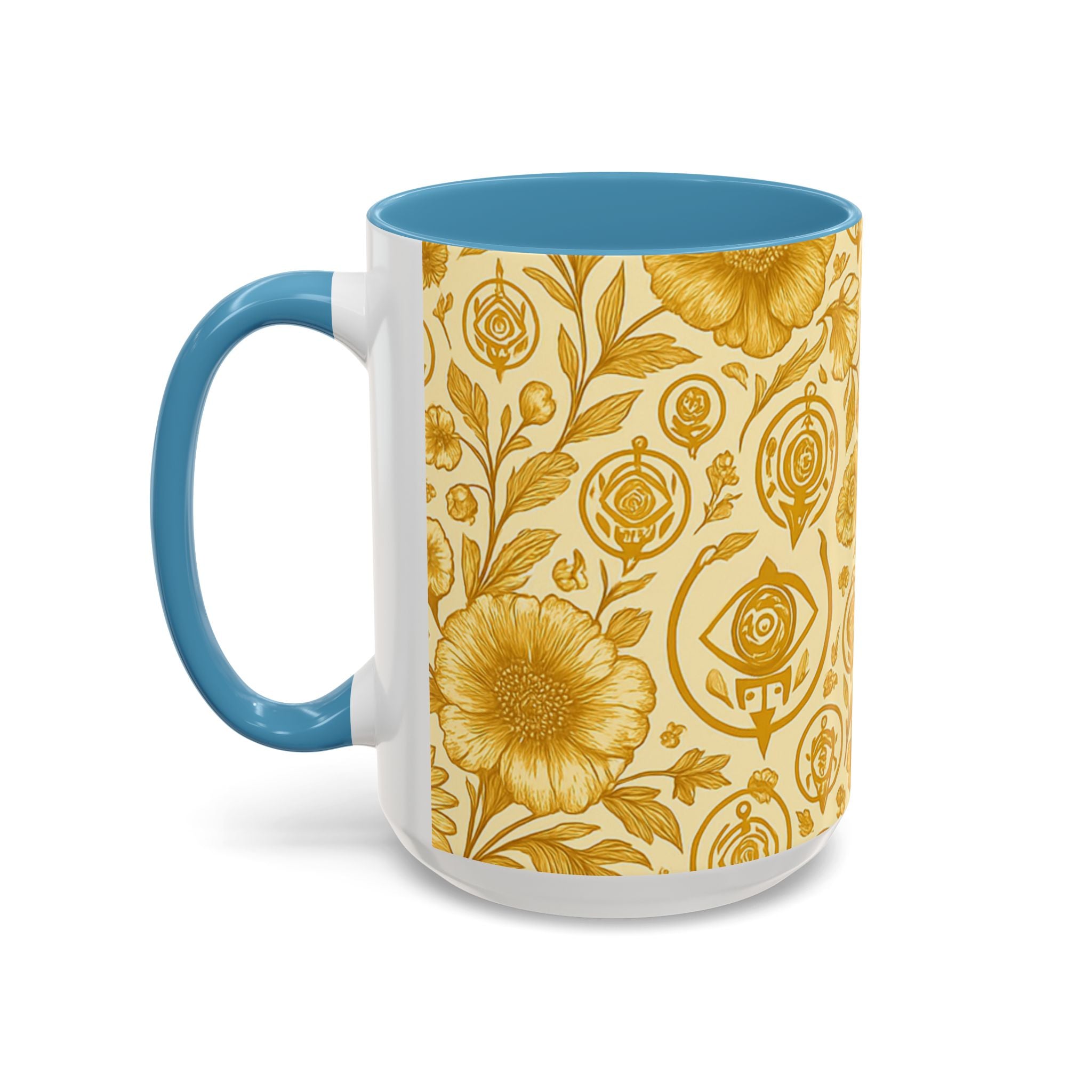 SEV ACCENT COFFEE MUG — GOLDCREAM FLORAL — alternate view 45 of 68