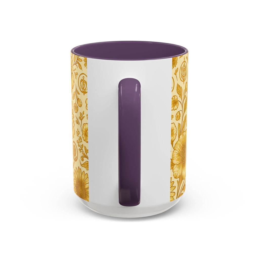 SEV ACCENT COFFEE MUG — GOLDCREAM FLORAL — alternate view 67 of 68