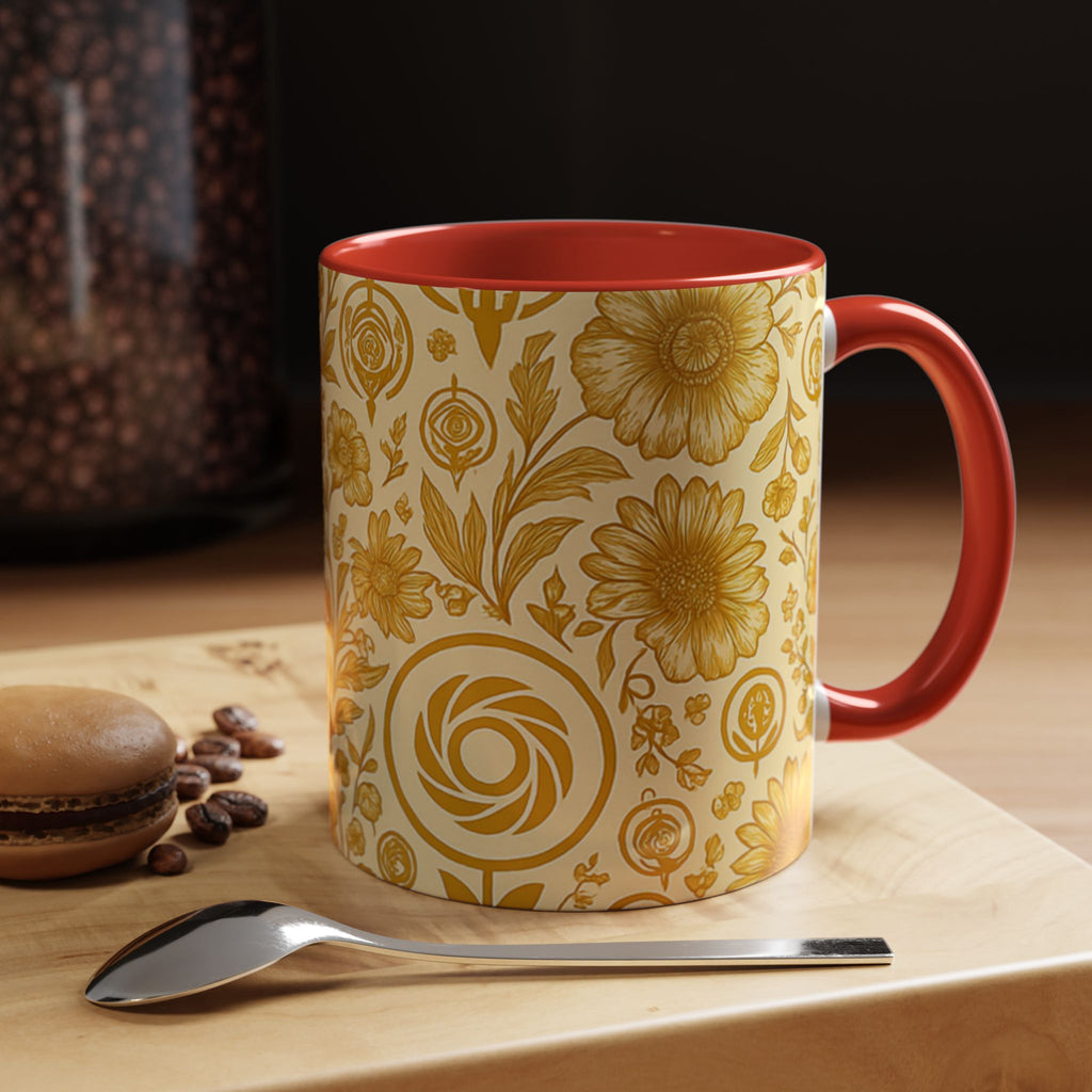 SEV ACCENT COFFEE MUG — GOLDCREAM FLORAL — alternate view 29 of 68