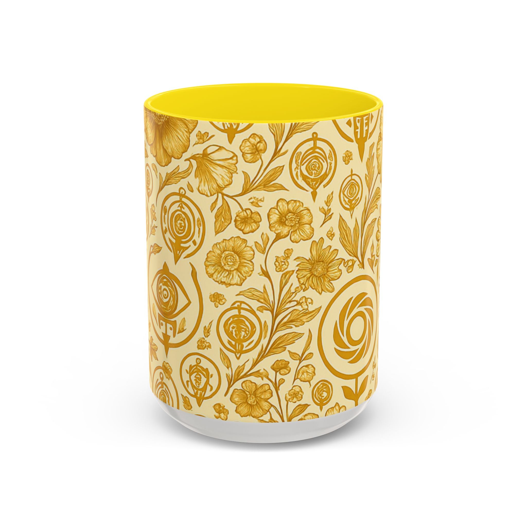 SEV ACCENT COFFEE MUG — GOLDCREAM FLORAL — alternate view 15 of 68