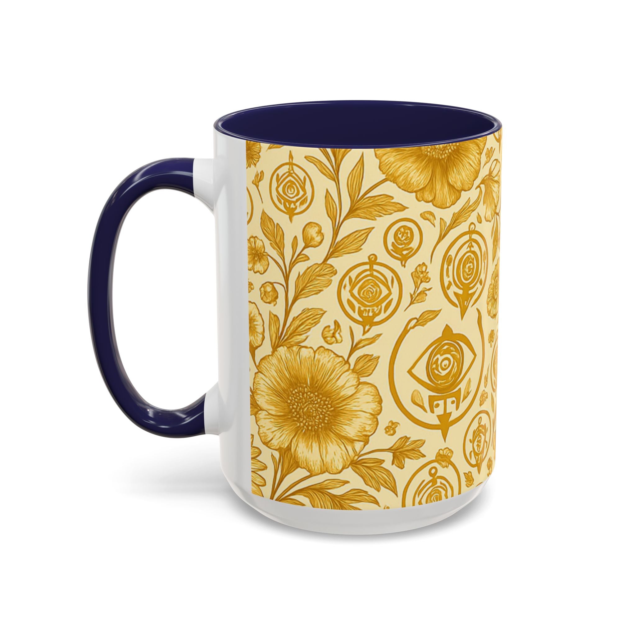 SEV ACCENT COFFEE MUG — GOLDCREAM FLORAL — alternate view 33 of 68