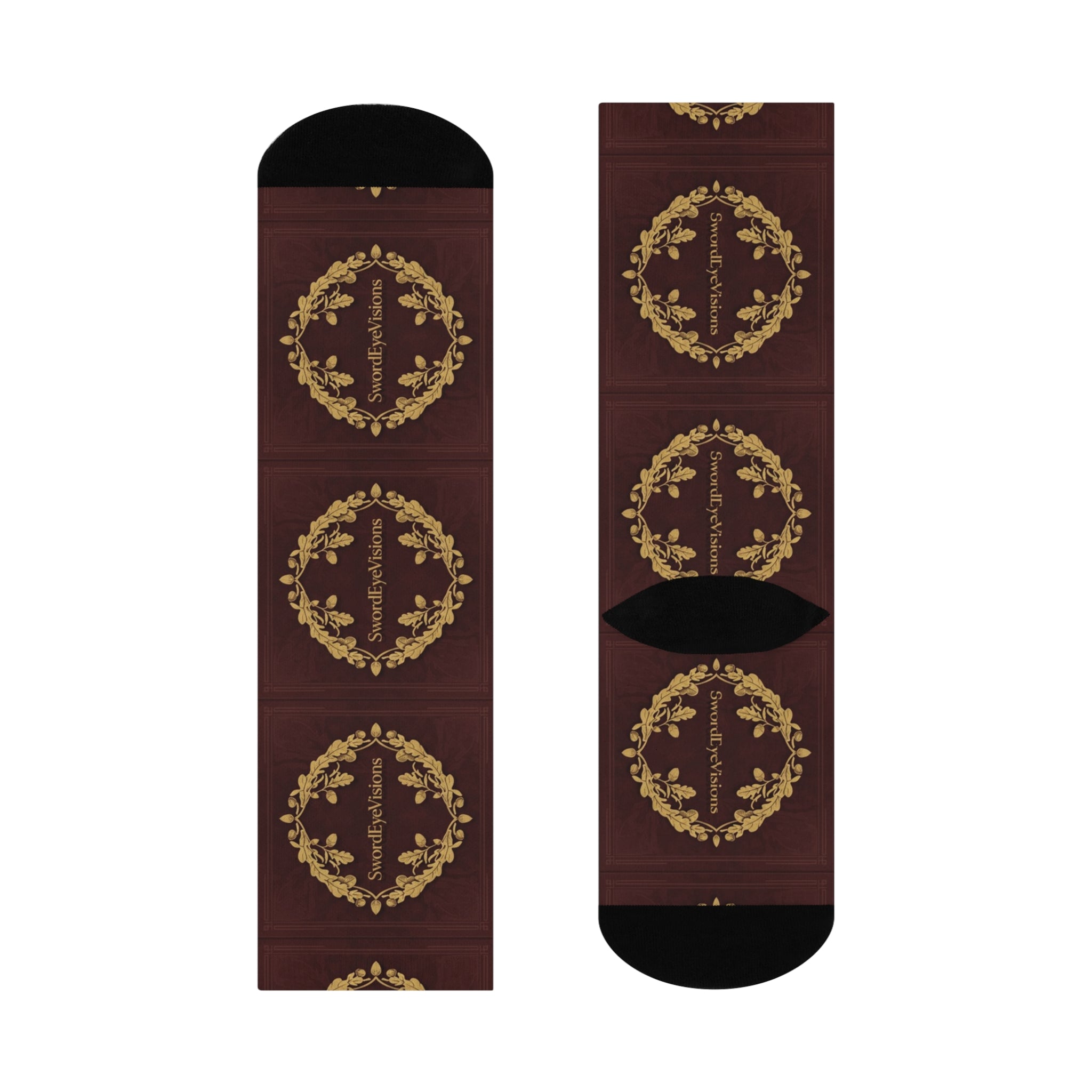 Imperial Burgundy Gold Socks — SEV Shadow Layer V1 — alternate view 4 of 4