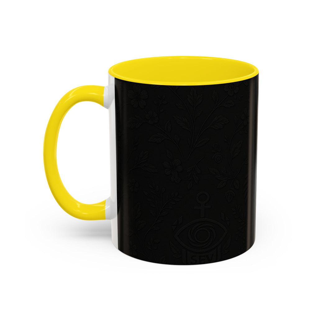 SEV ACCENT COFFEE MUG — NOIR GRAPHITE SUBTLE BOTANICAL — alternate view 51 of 68