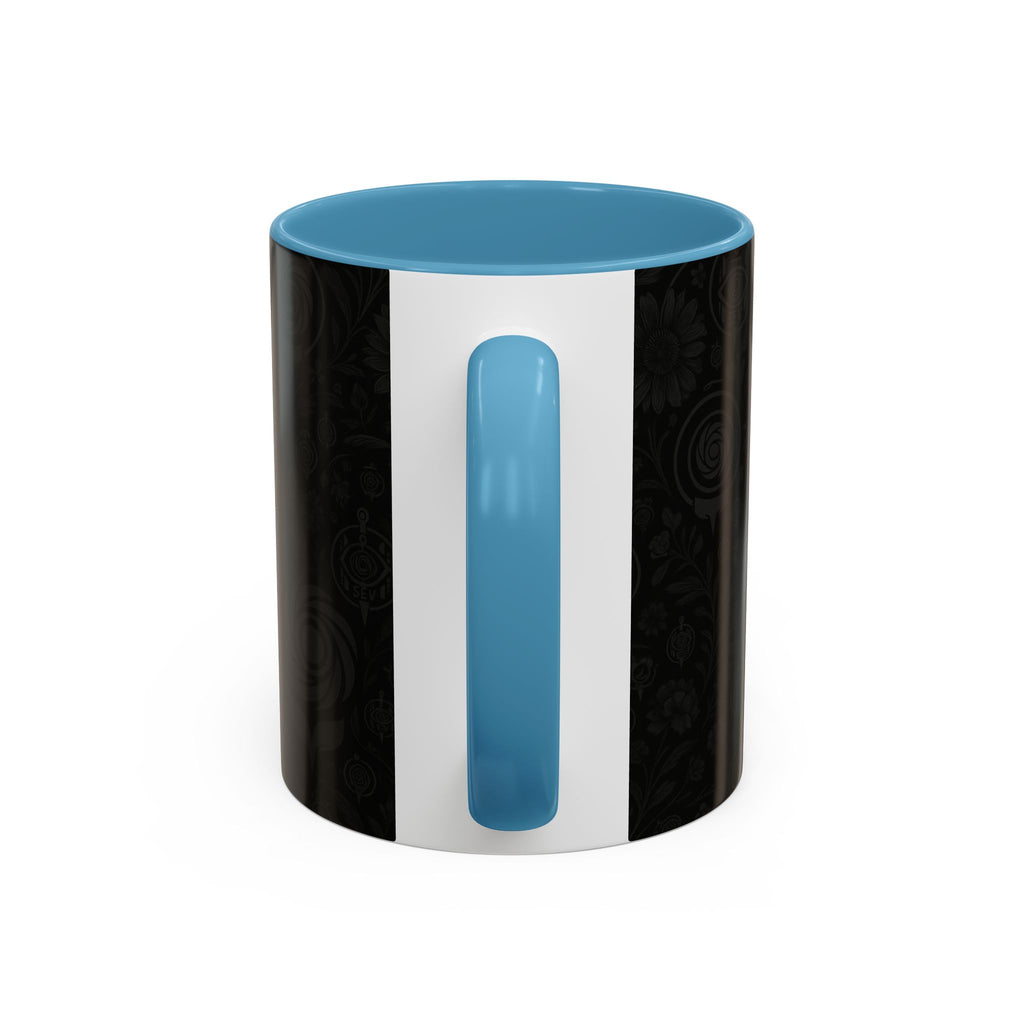 SEV ACCENT COFFEE MUG — COOL NOIR GRAPHITE FLORAL — alternate view 43 of 68