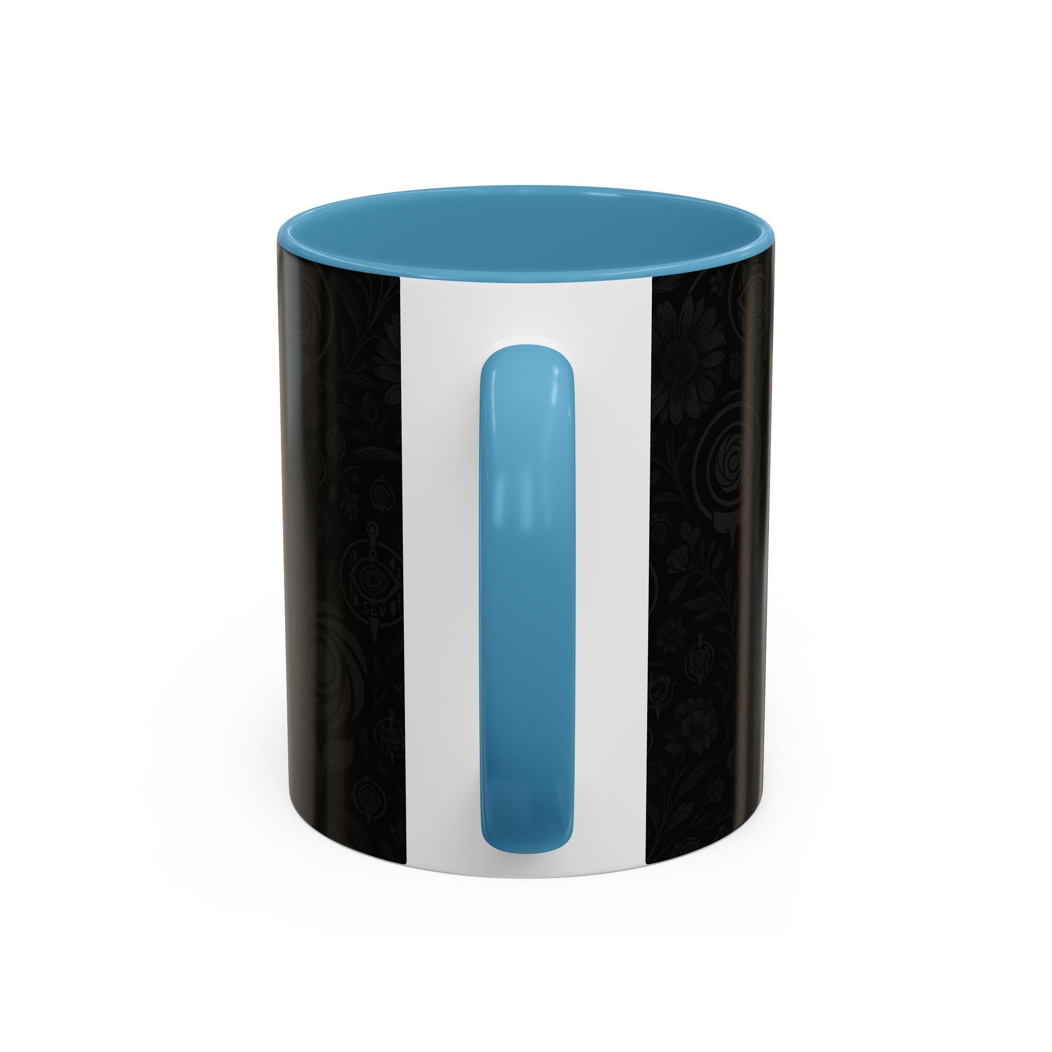 SEV ACCENT COFFEE MUG — COOL NOIR GRAPHITE FLORAL — alternate view 43 of 68