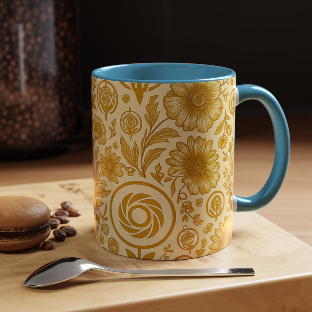 SEV ACCENT COFFEE MUG — GOLDCREAM FLORAL — alternate view 44 of 68
