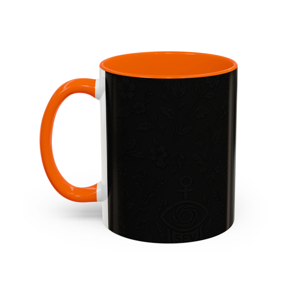 SEV ACCENT COFFEE MUG — NOIR GRAPHITE SUBTLE BOTANICAL — alternate view 48 of 68