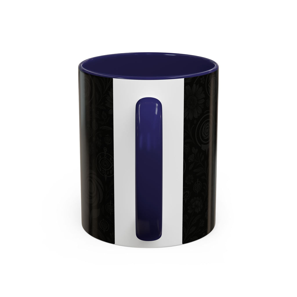 SEV ACCENT COFFEE MUG — COOL NOIR GRAPHITE FLORAL — alternate view 22 of 68